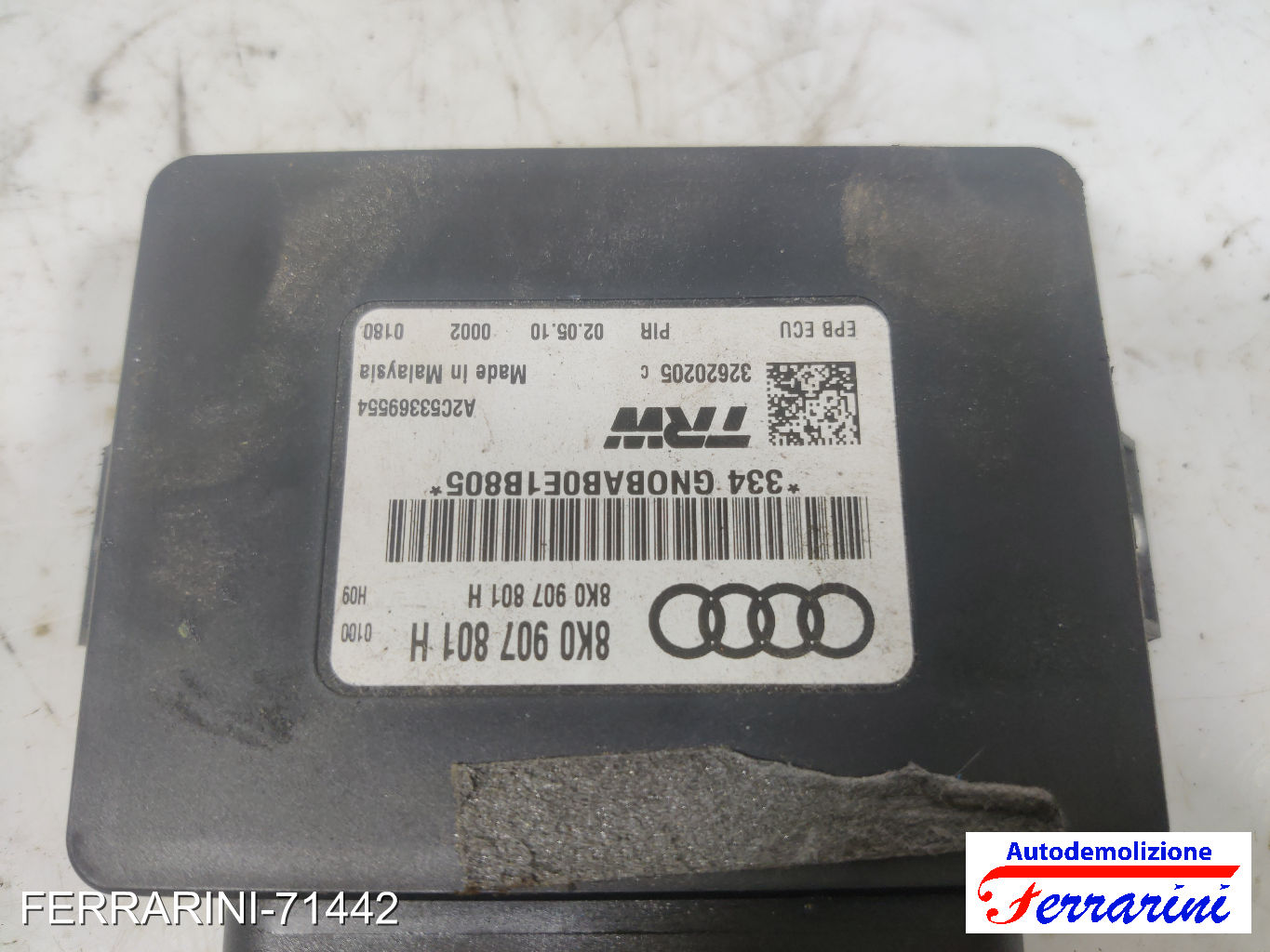 EPB centralina freno a mano elettrico AUDI A4 AT 8K5 2.0 TDI 2008-2015 9