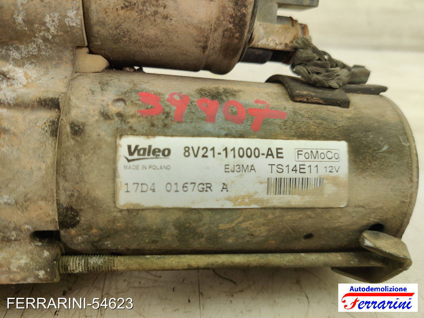 Motorino Avviamento FORD FIESTA 6 CB1, CCN 1.5 TDCI 2012-2017 8V2111000AE 7