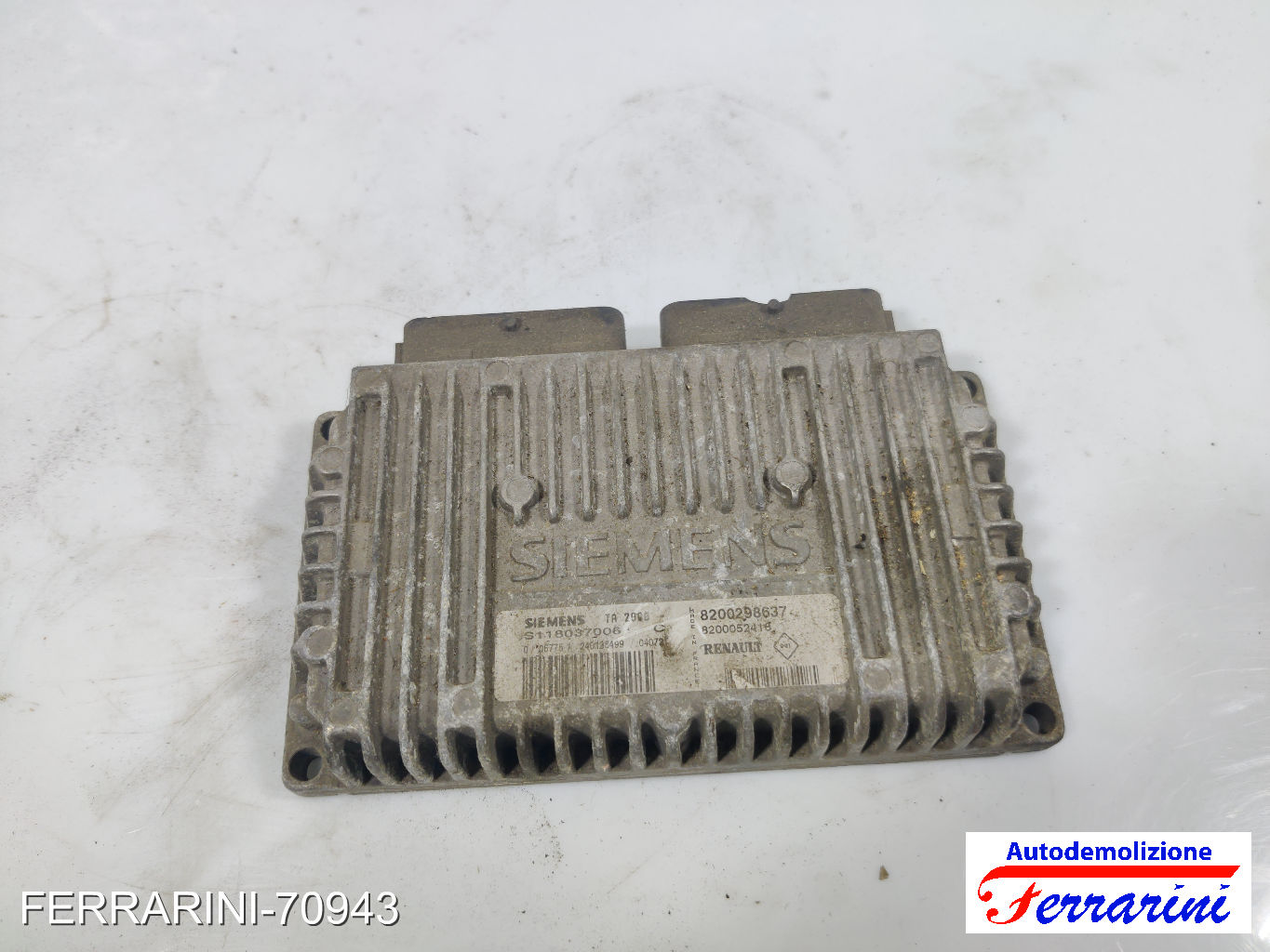 Centralina Motore RENAULT CLIO 2 BB, CB 1.6 1998-2005 7700113487, S118037006 6