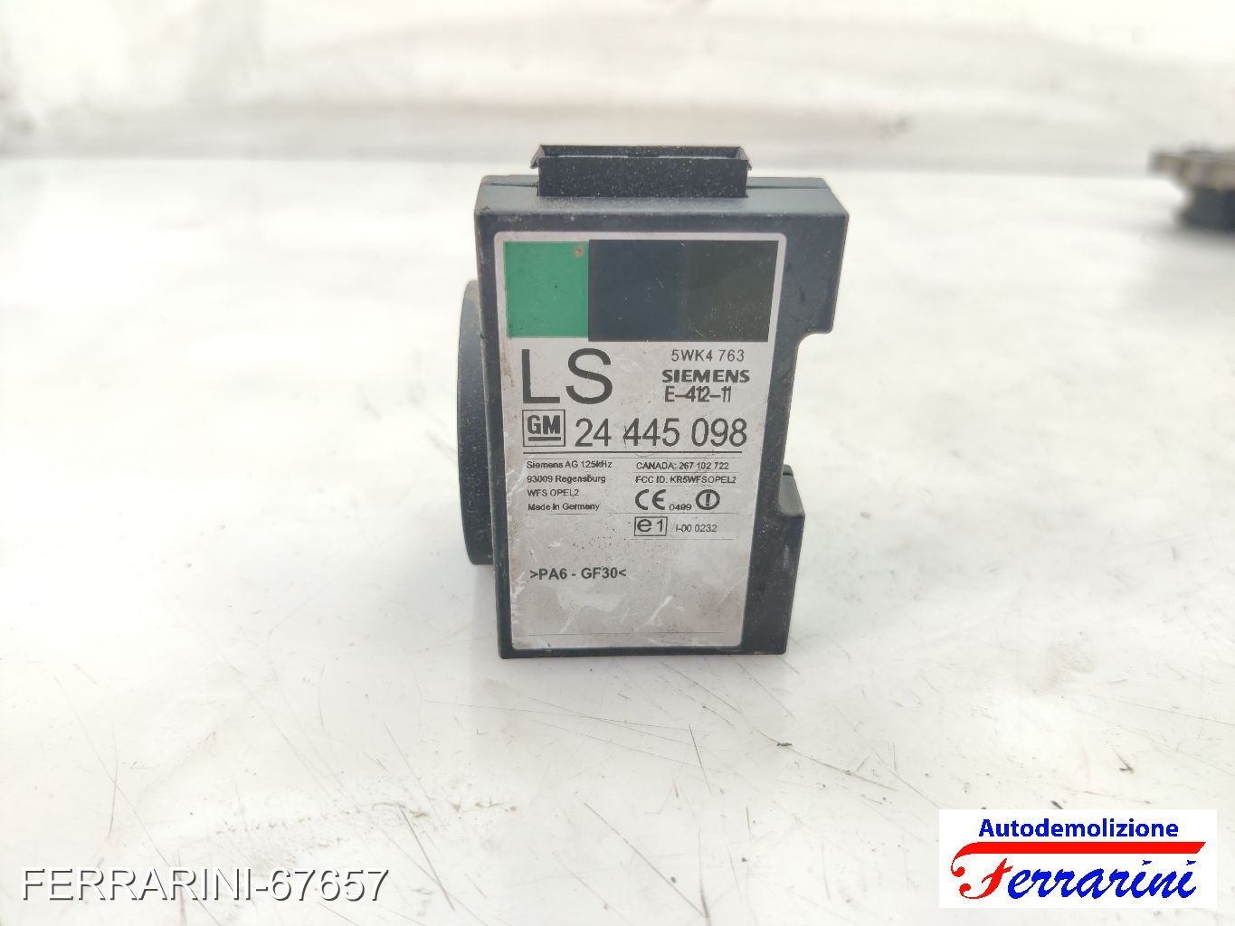 Kit Accensione OPEL CORSA C X01 1.2 2000-2009 0261207962, 55350552, 1039S00393
