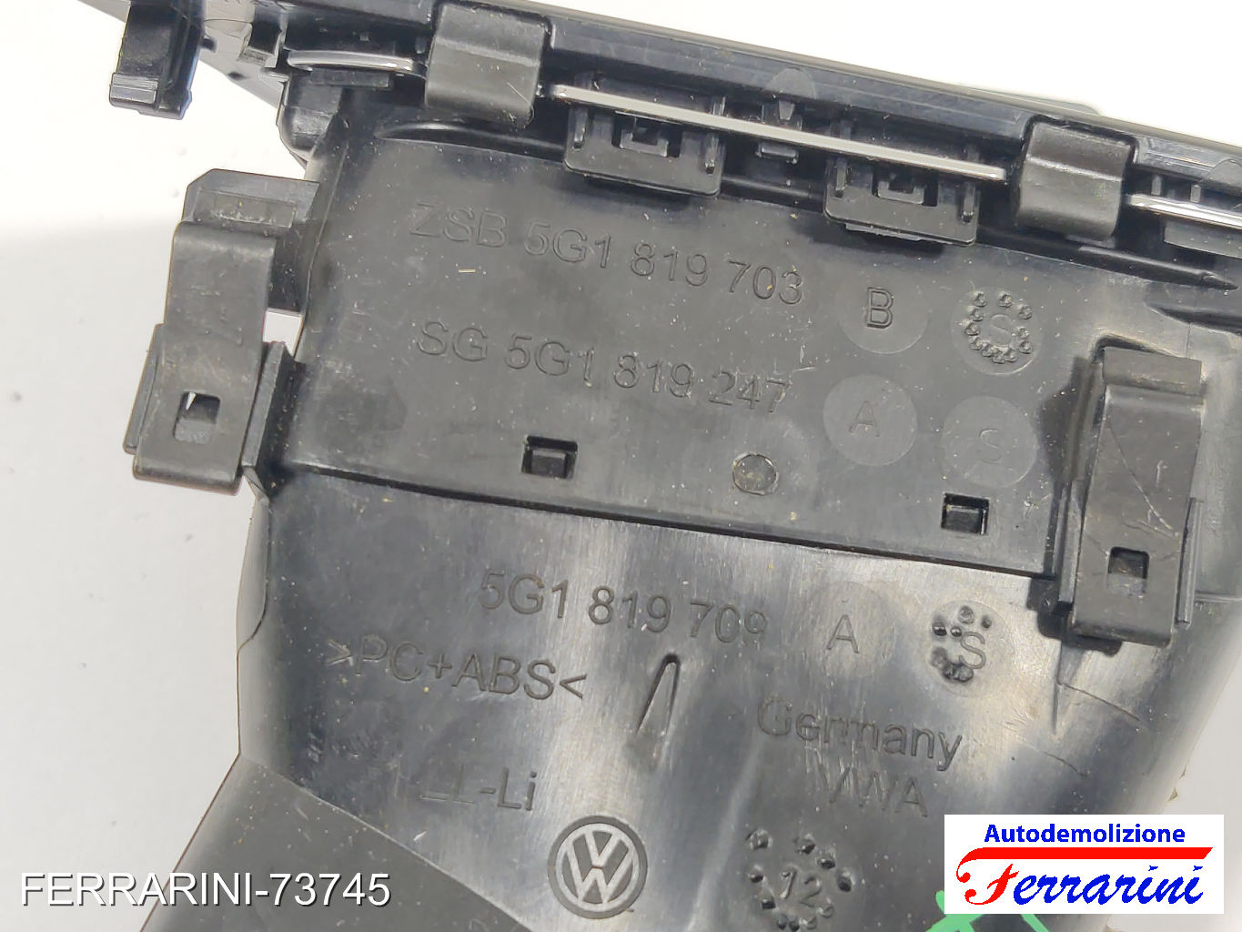 Bocchetta Areazione VW GOLF 7 5G1, BE1, BE2, BQ1 2012-2020 sinistra, sx