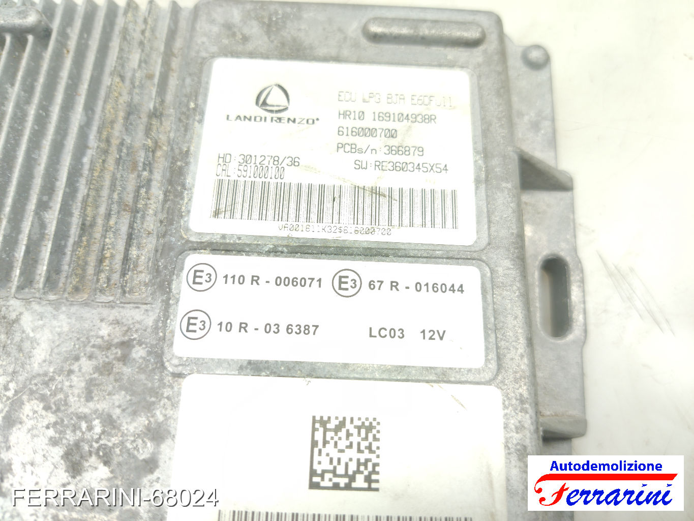 Landi Renzo Centralina Gpl DACIA SANDERO 2 1.0 SCE 75 2016-2023 169101233R 8