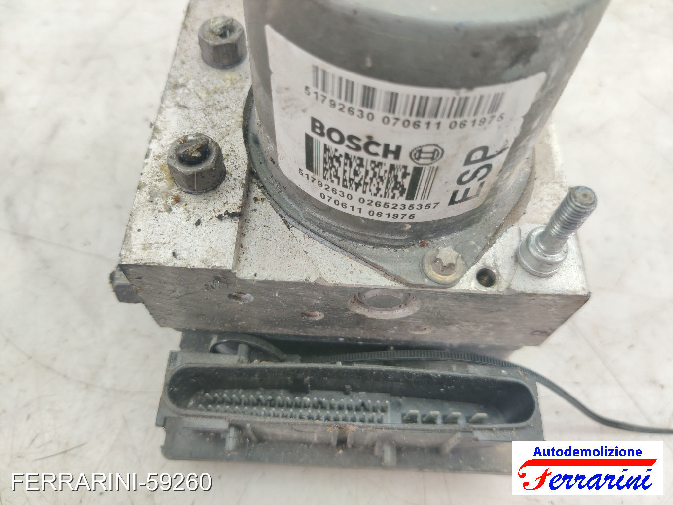 Centralina Pompa Abs CITROEN C4 LC 1.6 HDI 2004-2011 51792630, 0265235357 10