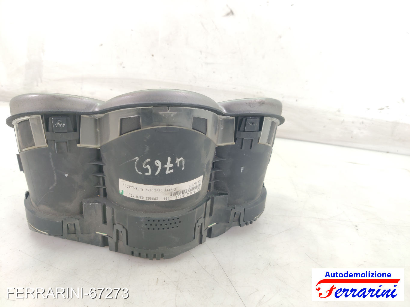 Quadro Contachilometri ALFA ROMEO 147 937 1.6 16V T.SPARK 2001-2010 735290179 9