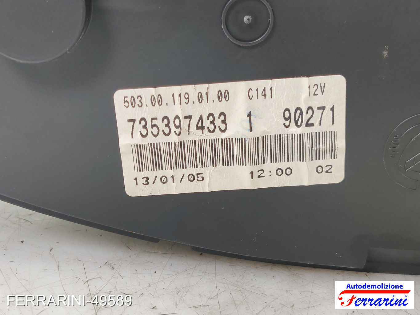 Quadro Contachilometri LANCIA MUSA 350 1.3 D MULTIJET 2004-2012 735397433, 48993