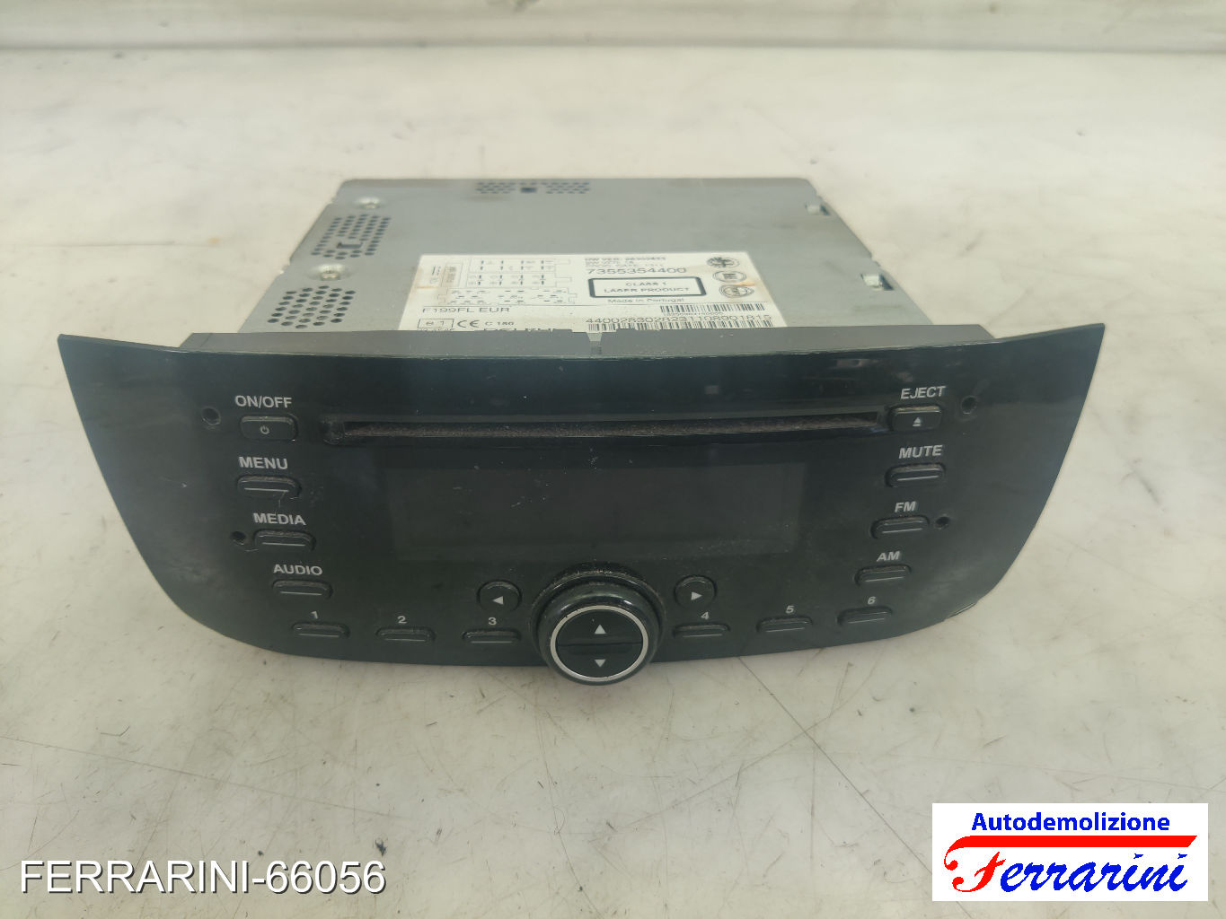 Stereo Radio FIAT PUNTO EVO 199 2009-2012 7355354400, 28302823