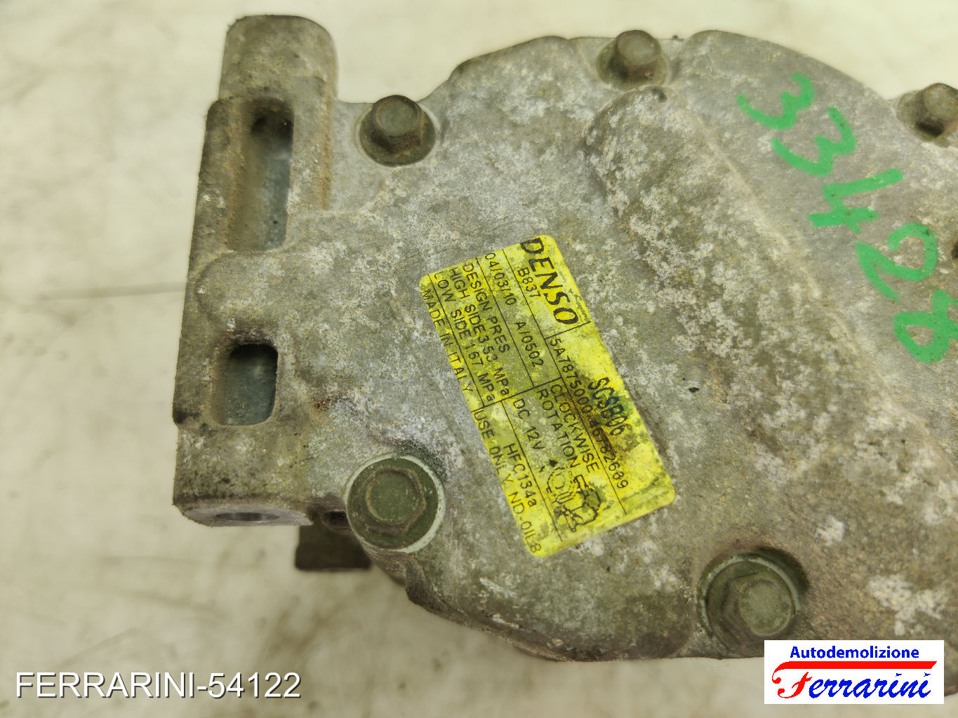 Compressore Clima FIAT PANDA 169 1.2 2003-2012 5A7875000, 46782669, 5174731