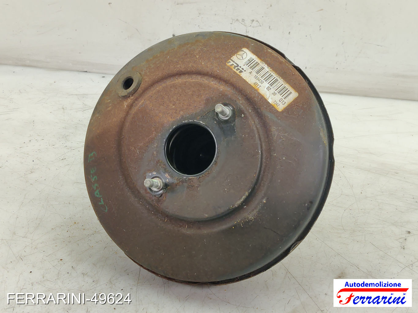 Servofreno MERCEDES CLASSE A W169 A 170 2004-2012 A1694301130, A1694300530