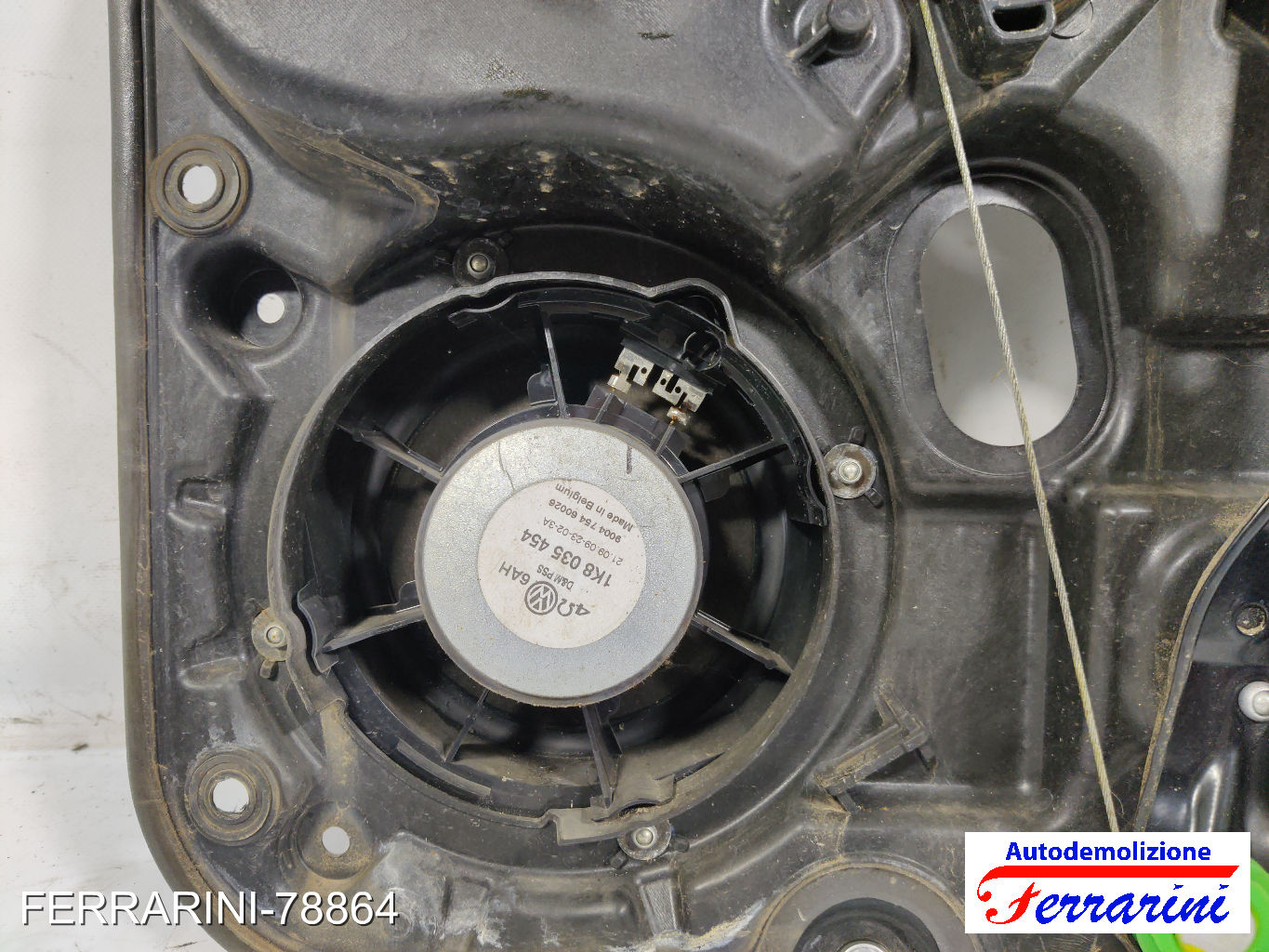 Alzavetro VW GOLF 6 5K1 2008-2013 sinistro, sx, posteriore, post 5K4839461A