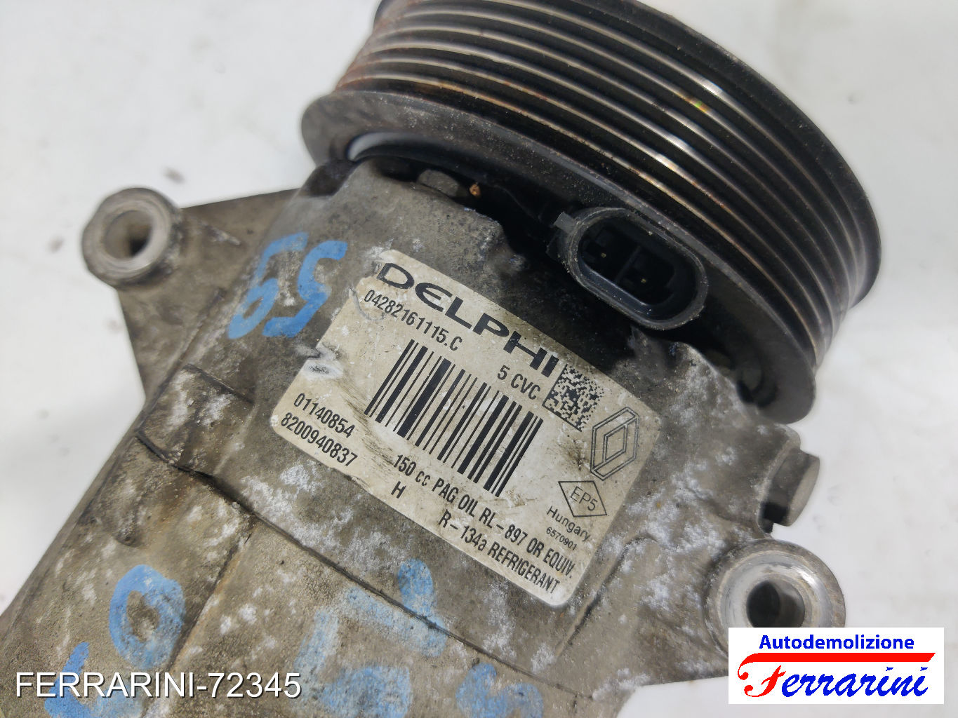 Compressore Clima RENAULT SCENIC 2 JM0/1 1.9 DCI 2005-2008 8200940837, 01140854 9