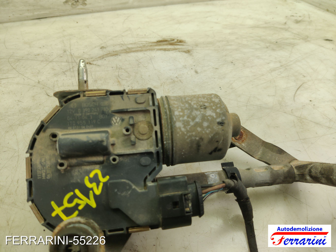 Spazzacqua Motorino Tergicristallo VW TOURAN 1T1, 1T2 2003-2010 anteriore