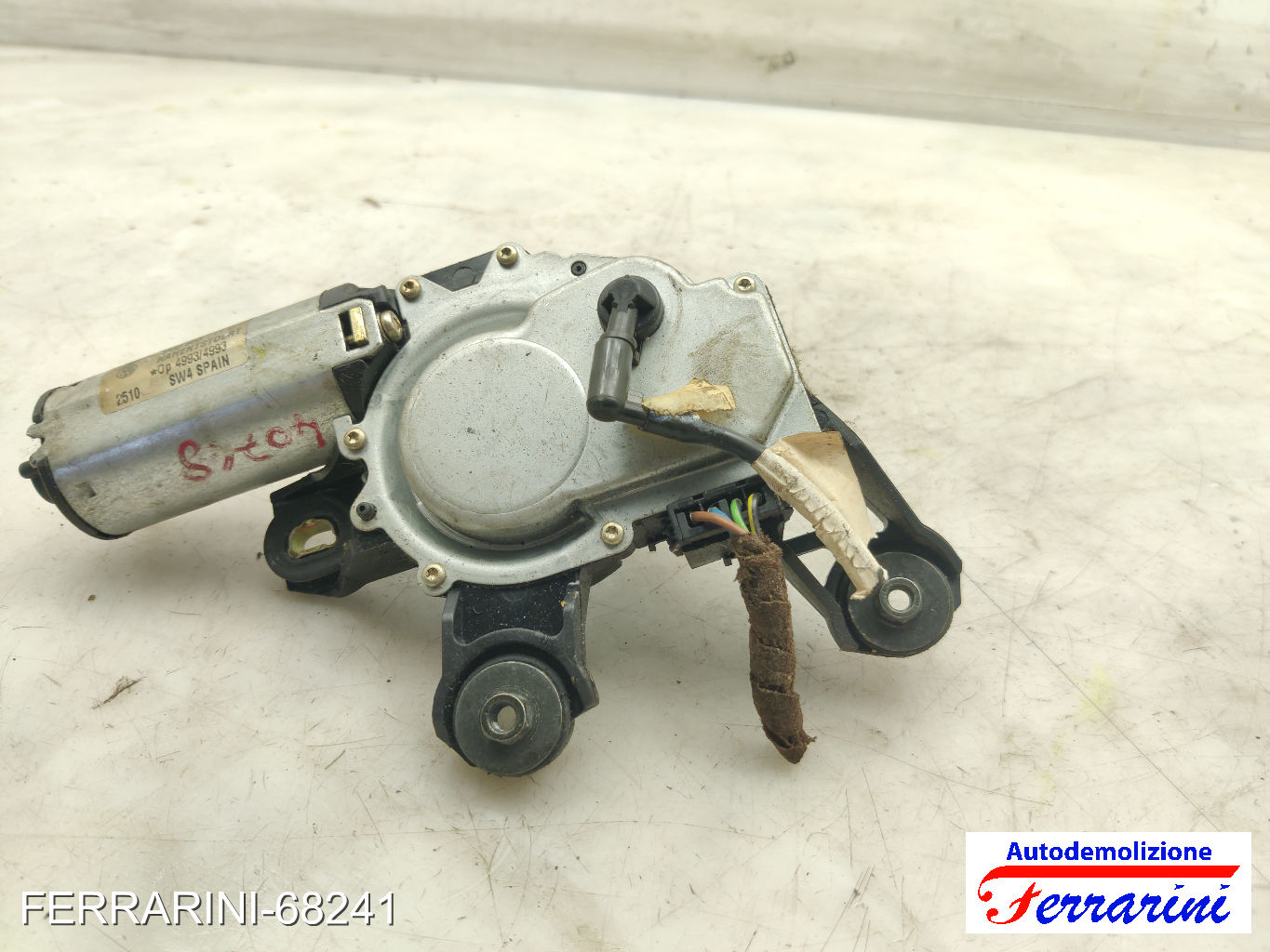 Spazzacqua Motorino Tergicristallo VW POLO 9A, 9N 2001-2007 posteriore, post 6
