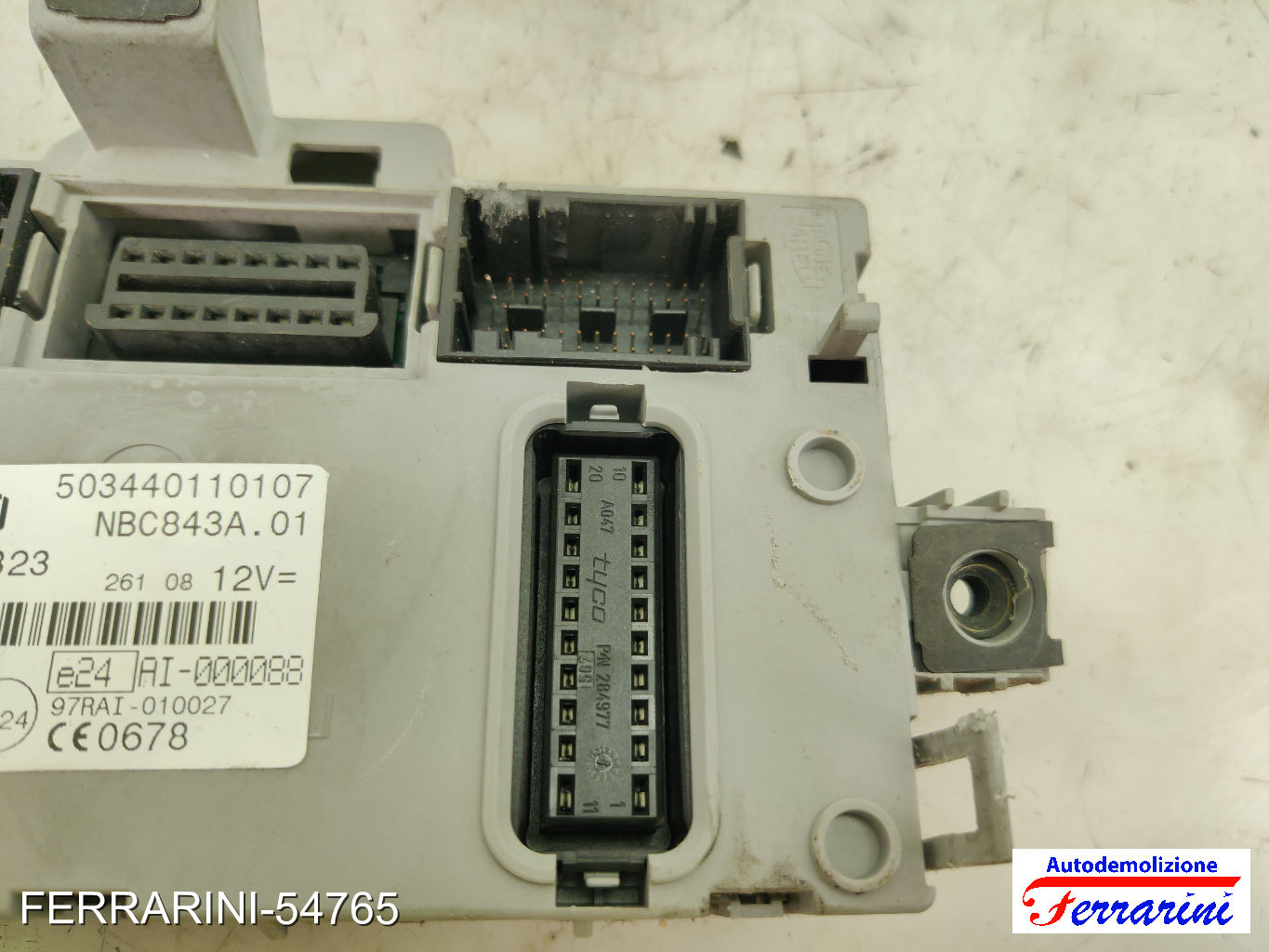 Body Computer LANCIA YPSILON 843 1.3 D MULTIJET 2006-2011 51819323, NBC843A01 8