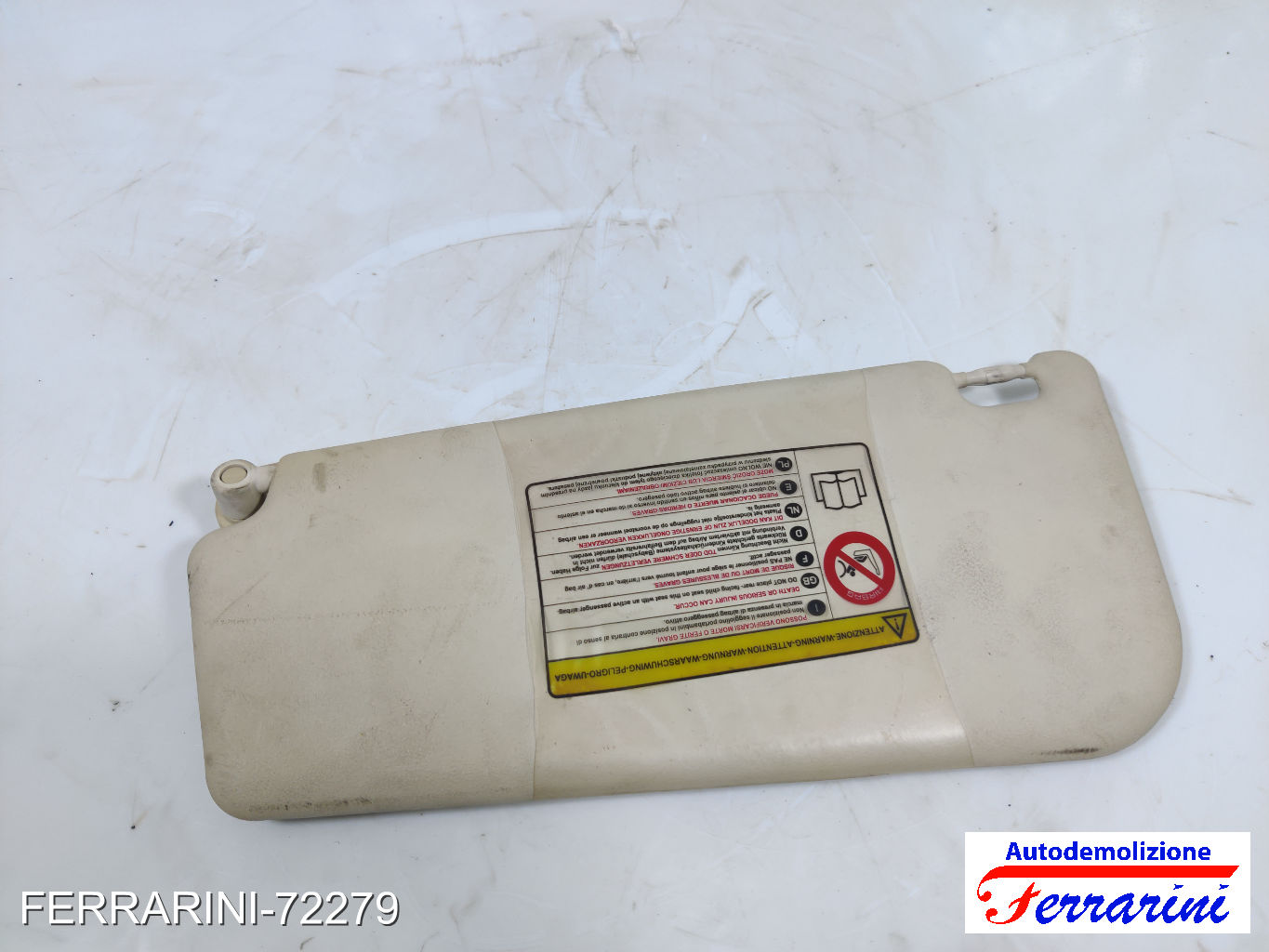 Aletta Parasole FIAT GRANDE PUNTO 199 2005-2013 destro, dx 735411165, 49991