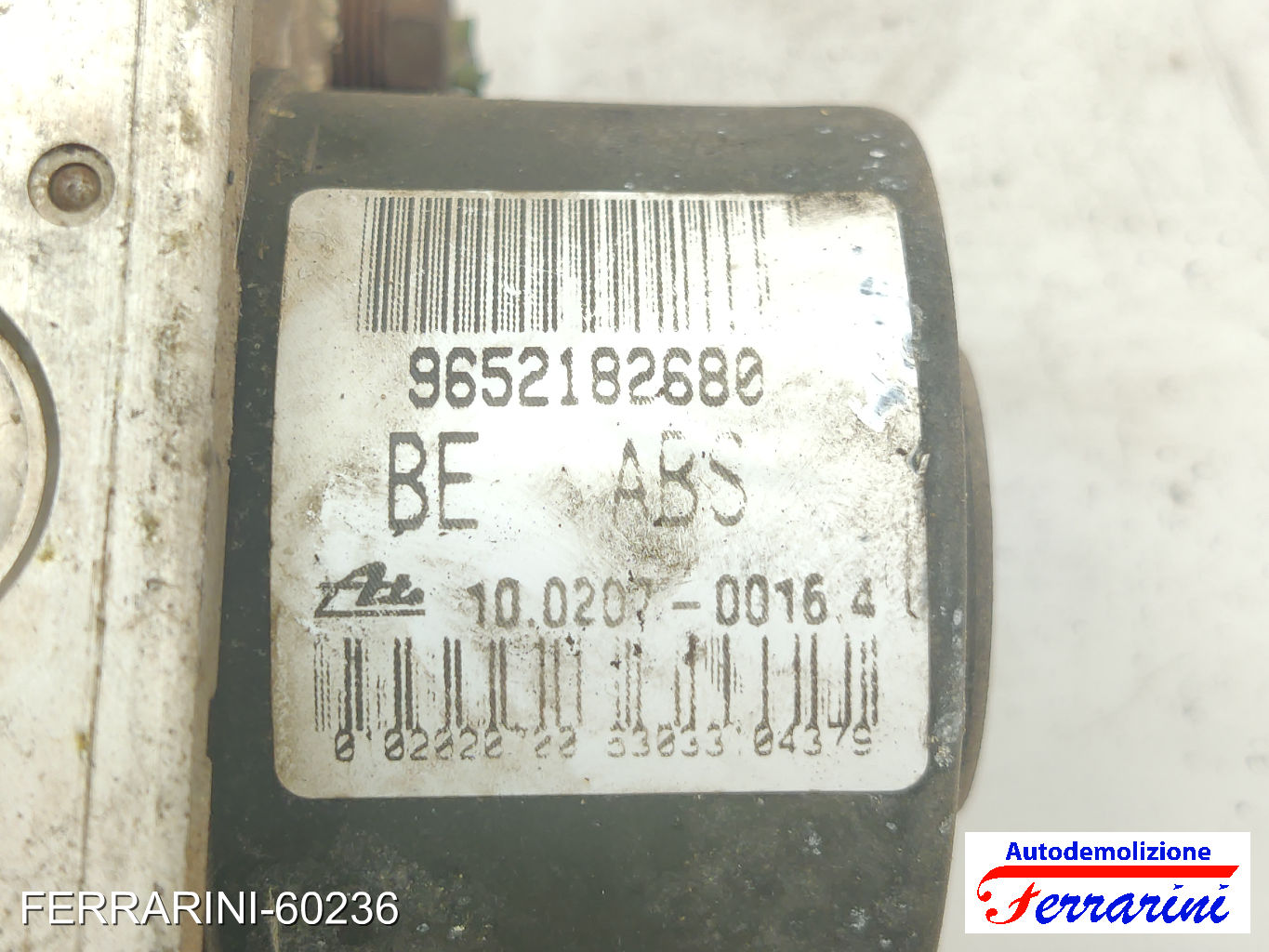 Centralina Pompa Abs CITROEN C3 1 FC, FN 1.4 HDI 2002-2009 9652182680