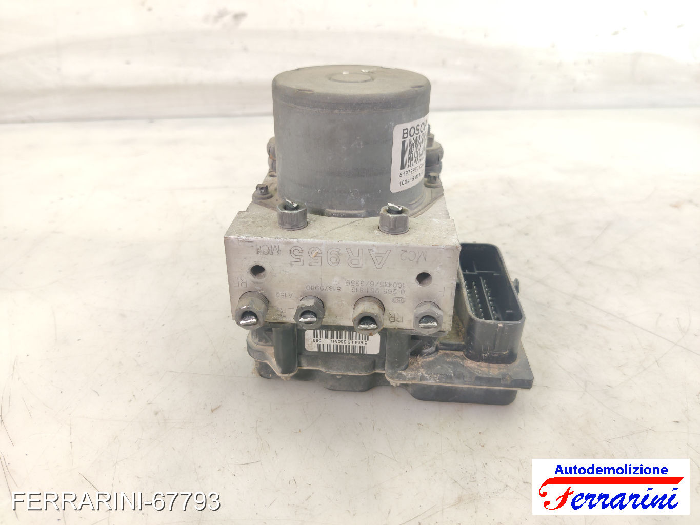 Centralina Pompa Abs ALFA ROMEO MITO 955 1.4 BI-FUEL 2009-2016 51879980