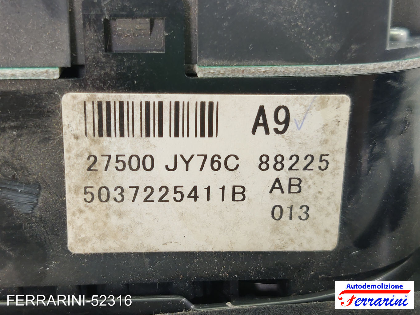 Tastiera Clima RENAULT KOLEOS 1 HY 2008-2023 anteriore, frontale 27500JY76C