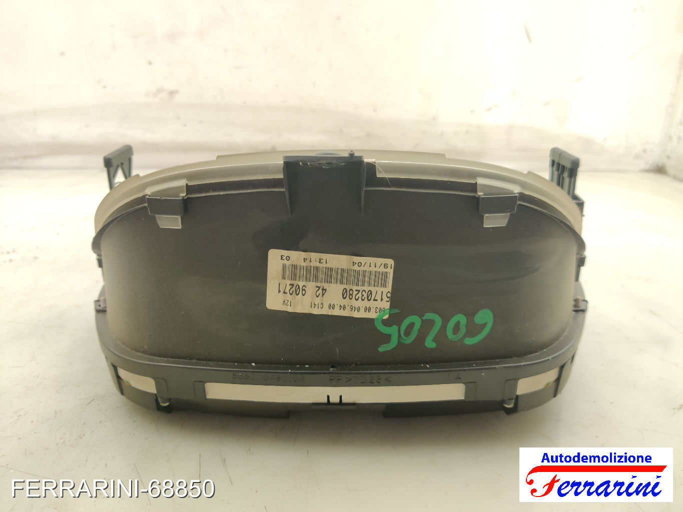 Quadro Contachilometri FIAT PUNTO 188 1.3 JTD 16V 2003-2012 51703280, 19110404 6