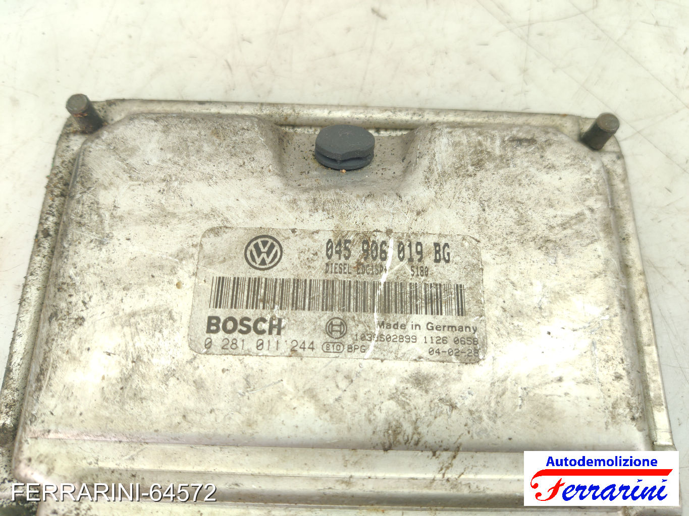 Centralina Motore AUDI A2 8Z0 1.4 TDI 2000-2005 045906019BG, 0281011244 6