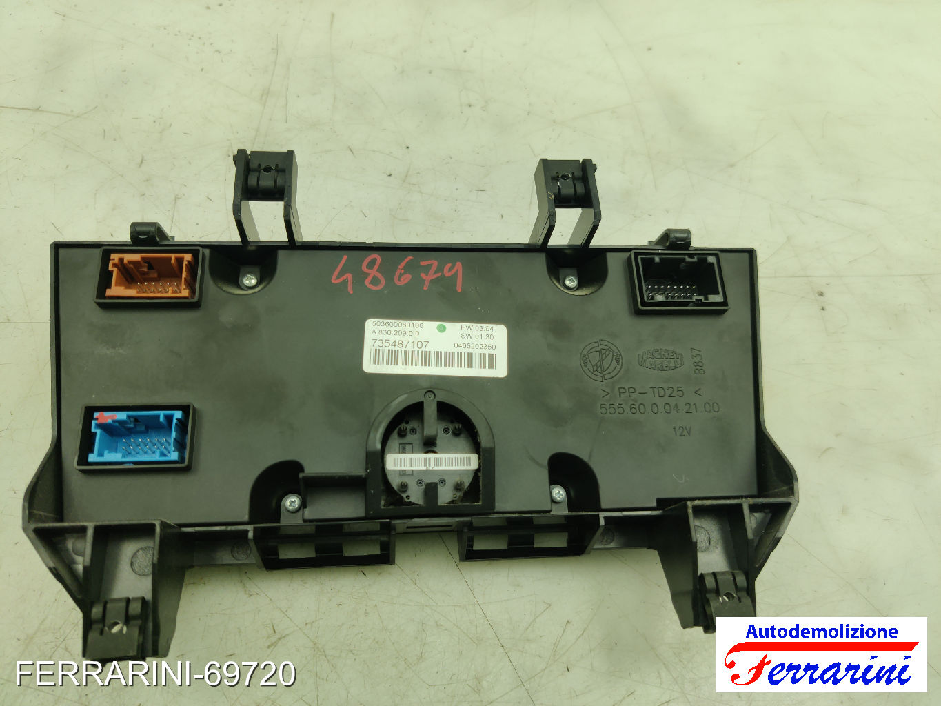 automatico bizona Tastiera Clima LANCIA DELTA 3 844 2008-2014 anteriore