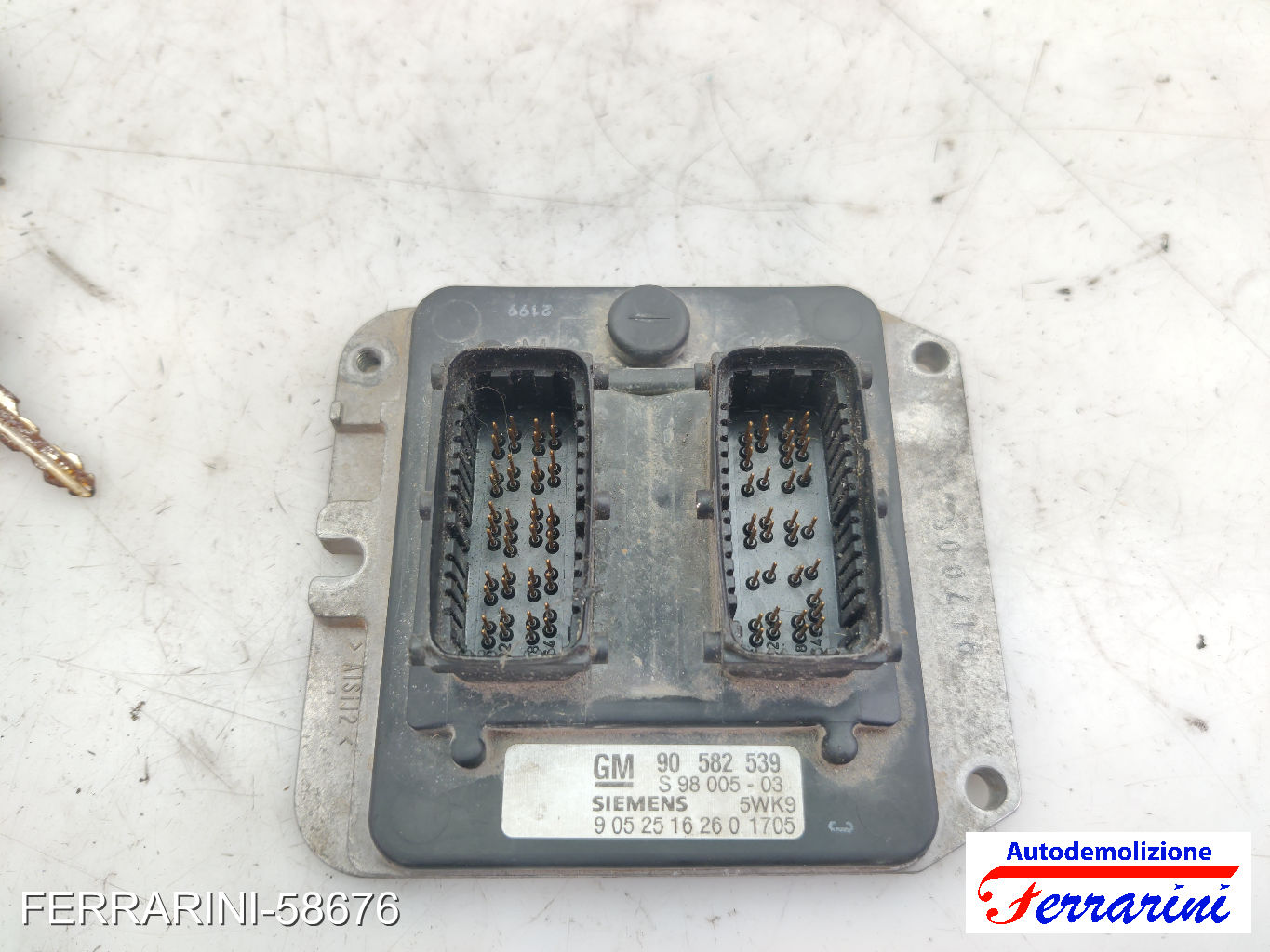 Kit Accensione OPEL ZAFIRA A T98 1.8 16V 1999-2000 90582539, 5WK91705, S9800503 6