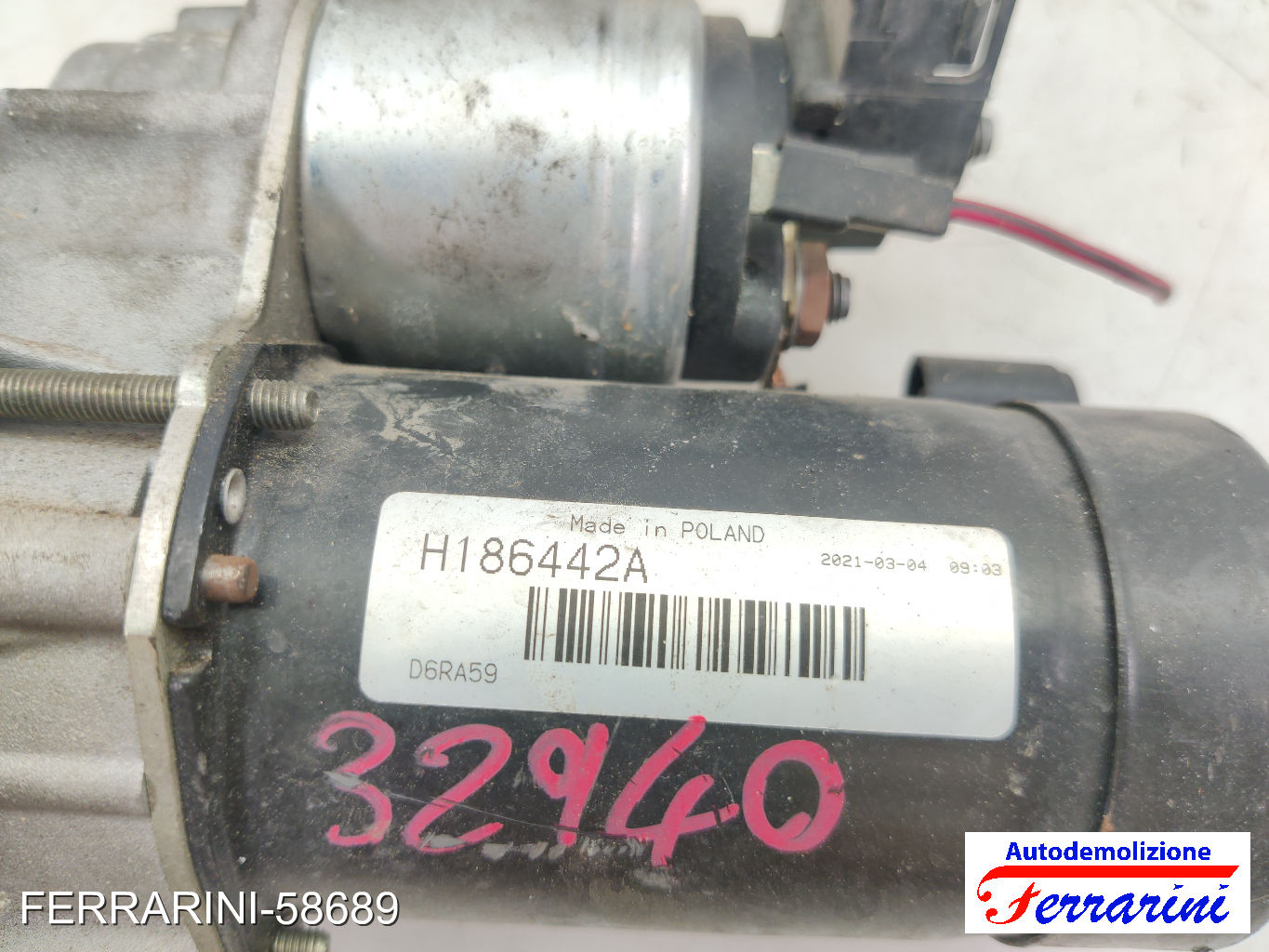 Motorino Avviamento FIAT BRAVA 182 1.2 16V 80 1998-2002 71721248, 55196400
