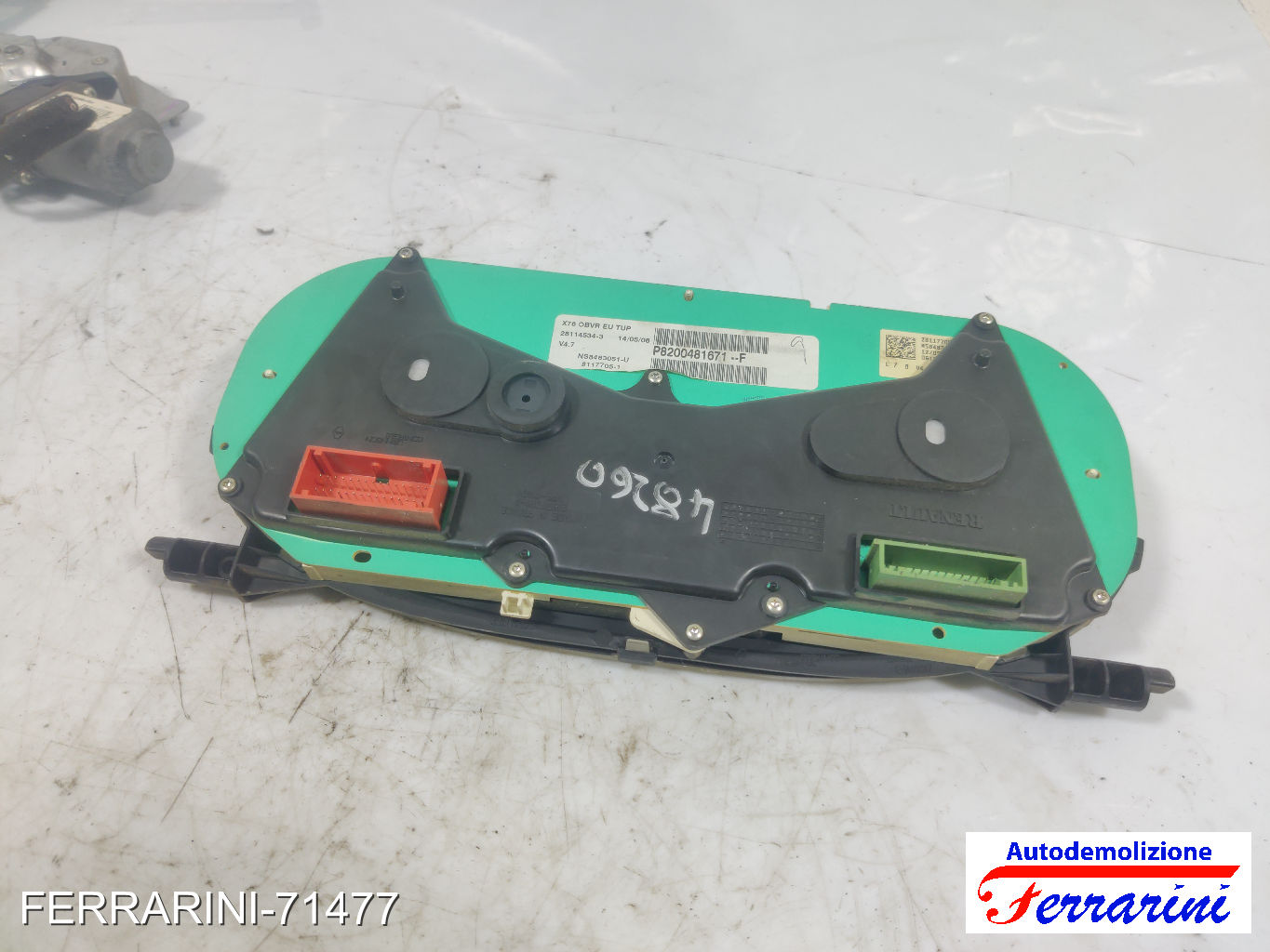 Quadro Contachilometri RENAULT KANGOO KC0/1 1.2 16V 2001-2023 8200481671