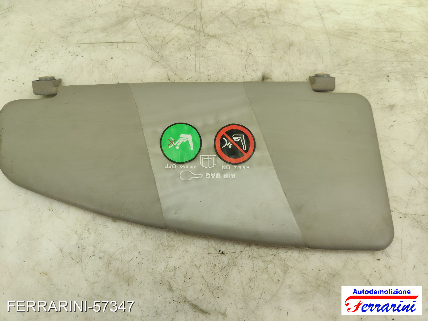 Aletta Parasole FIAT DOBLO 119, 223 2003-2010 destro, dx 0735294013, 735306354 7