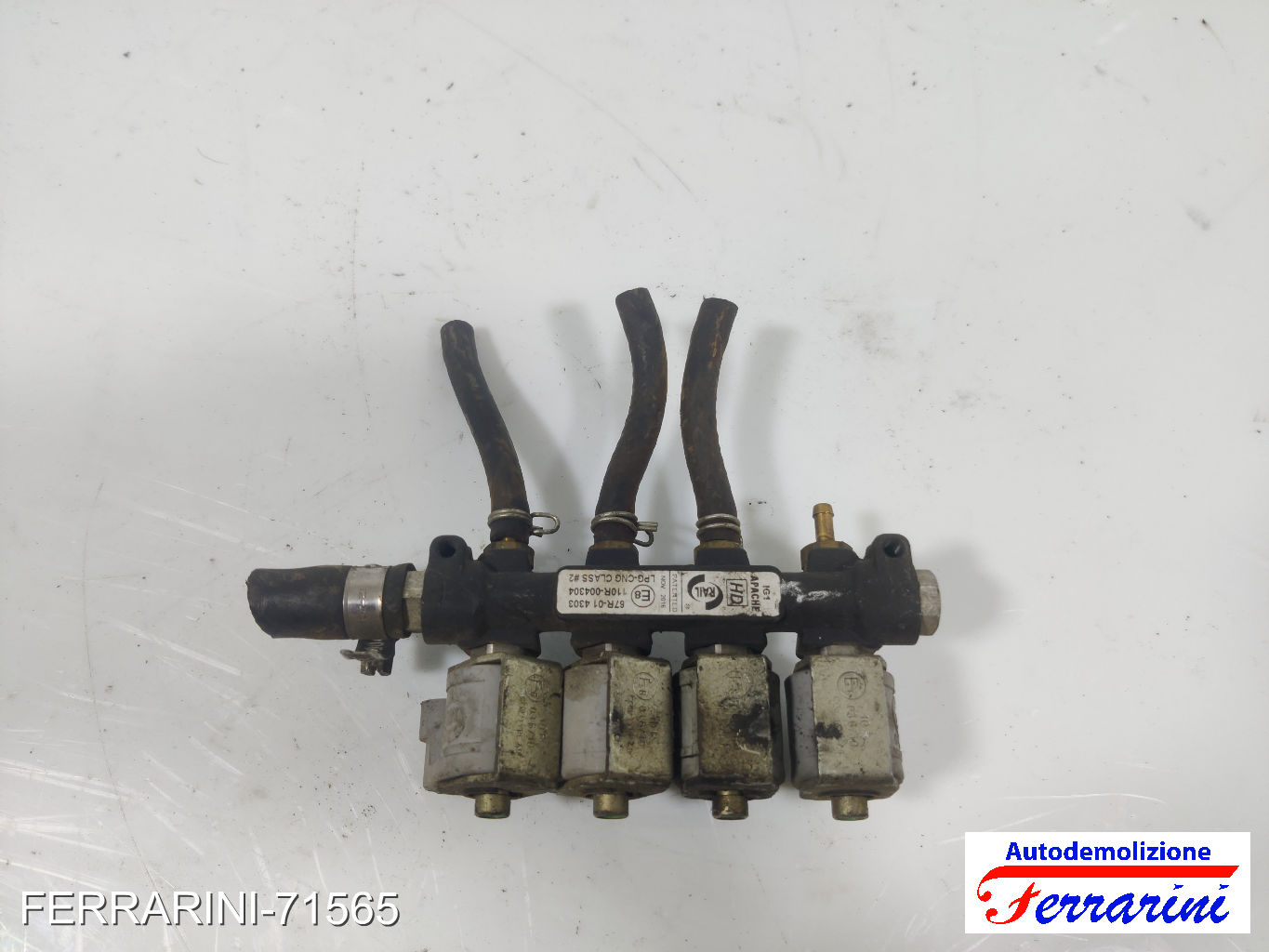iniettori 4 GPL FIAT PANDA 169 1.2 2003-2012 87R014303, 67R014303, RAILAPACHEHD