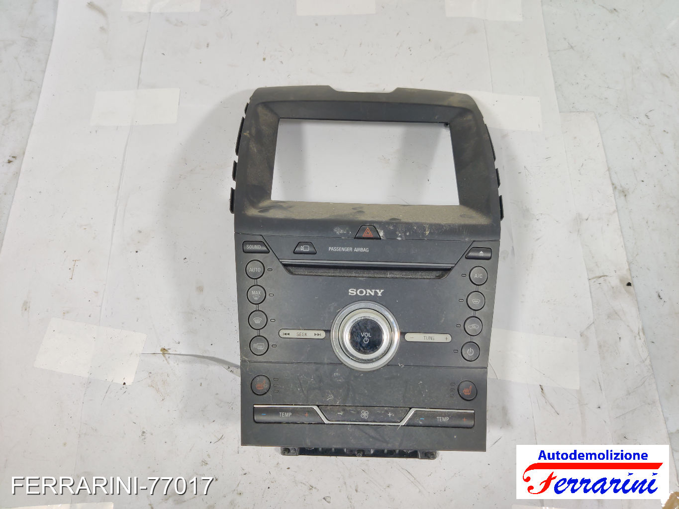 Sony comandi clima Tastiera Stereo Radio FORD EDGE 2015-2018 0065810079