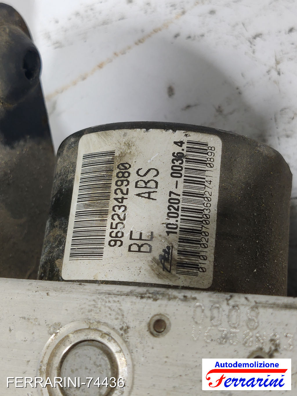 Centralina Pompa Abs PEUGEOT 206 2A/C 1.4 HDI ECO 70 2001-2009 9652342980