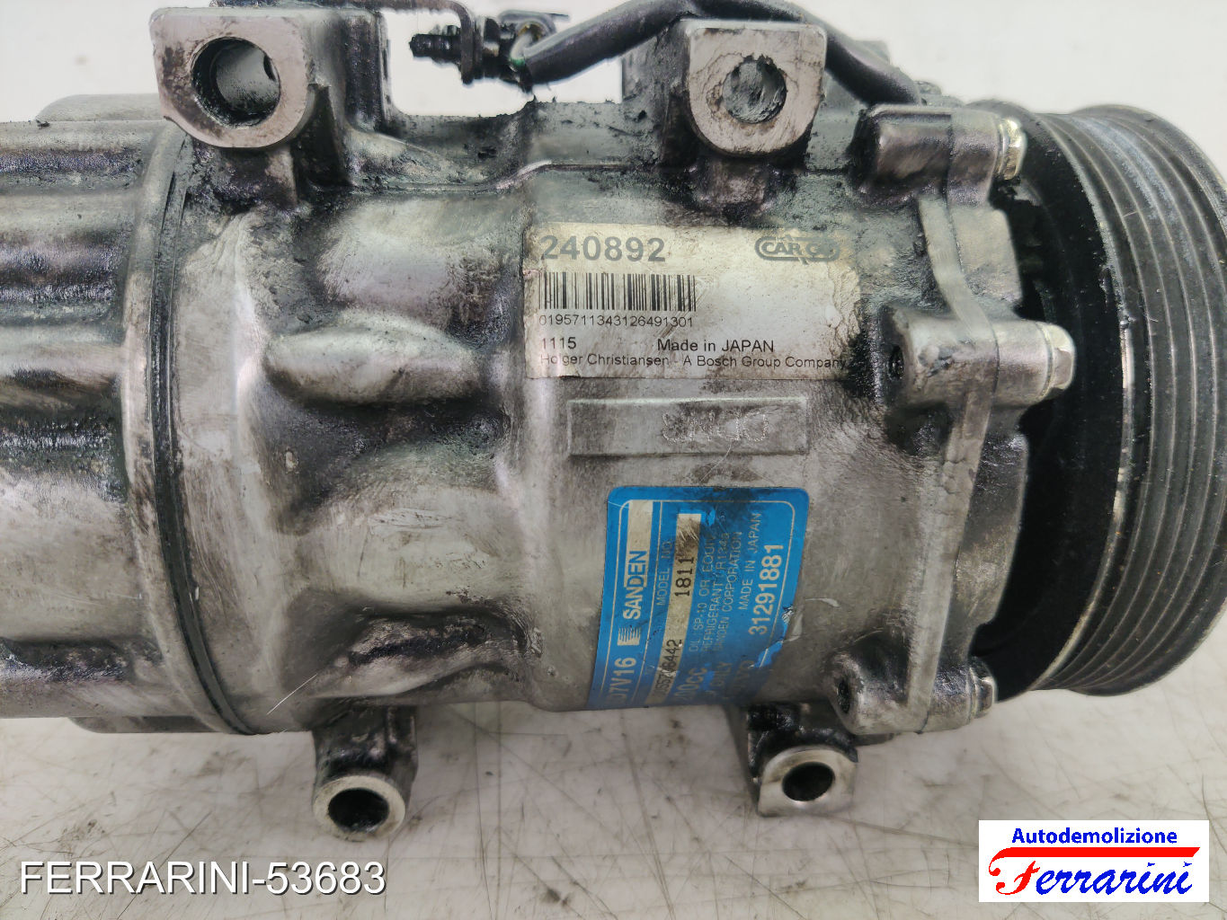 Compressore Clima FORD FOCUS C-MAX DM2 1.6 TDCI 2003-2007 31291881, 240892