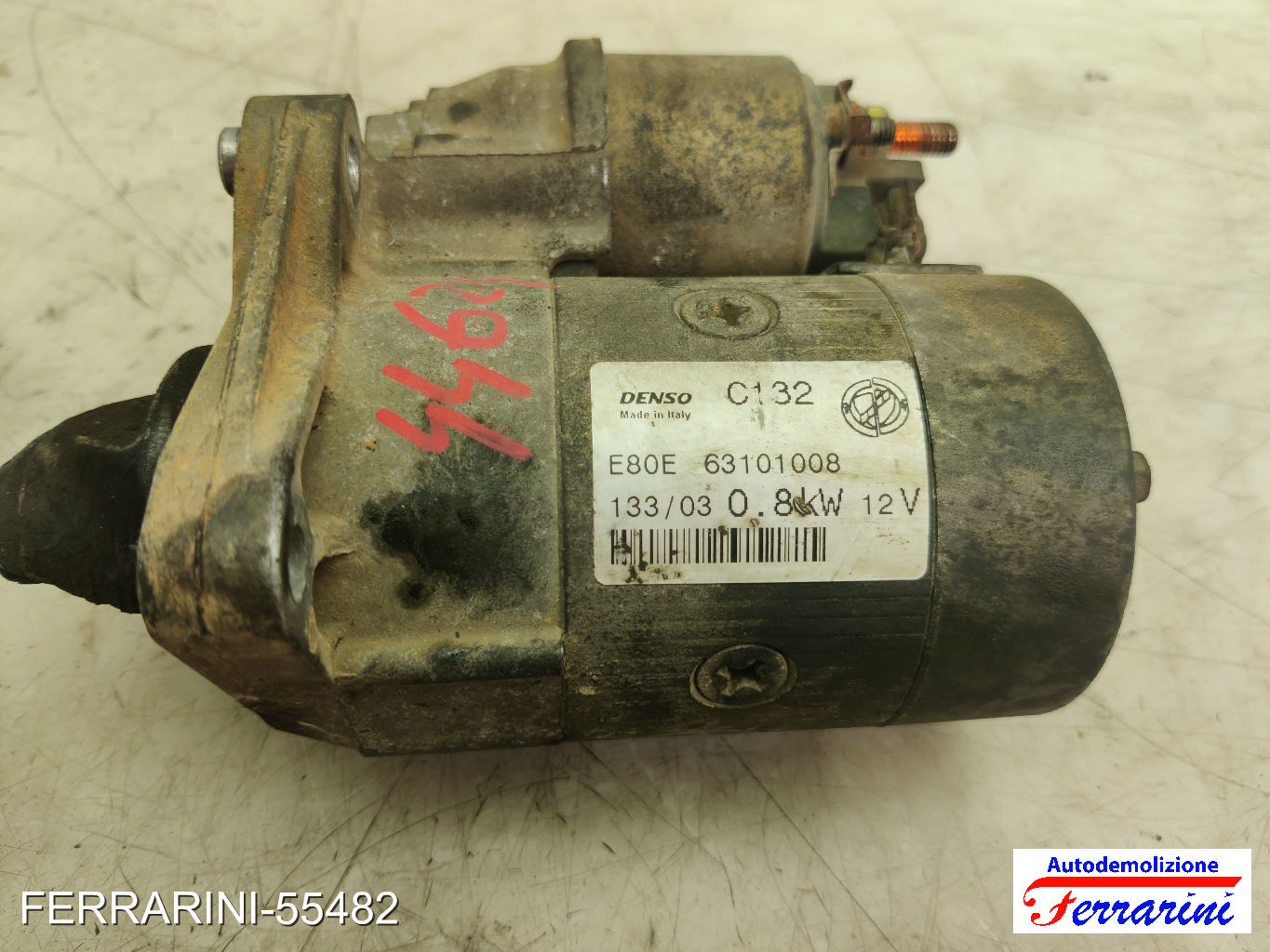 Motorino Avviamento FIAT PUNTO 188 1.2 60 1999-2010 63101008, 46432262, 46465475 8