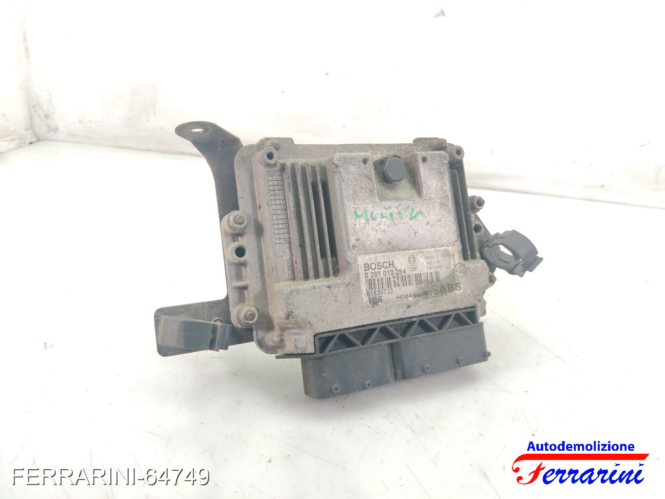 Centralina Motore FIAT MULTIPLA 186 1.9 JTD 115 2002-2010 51829732, 0281012294