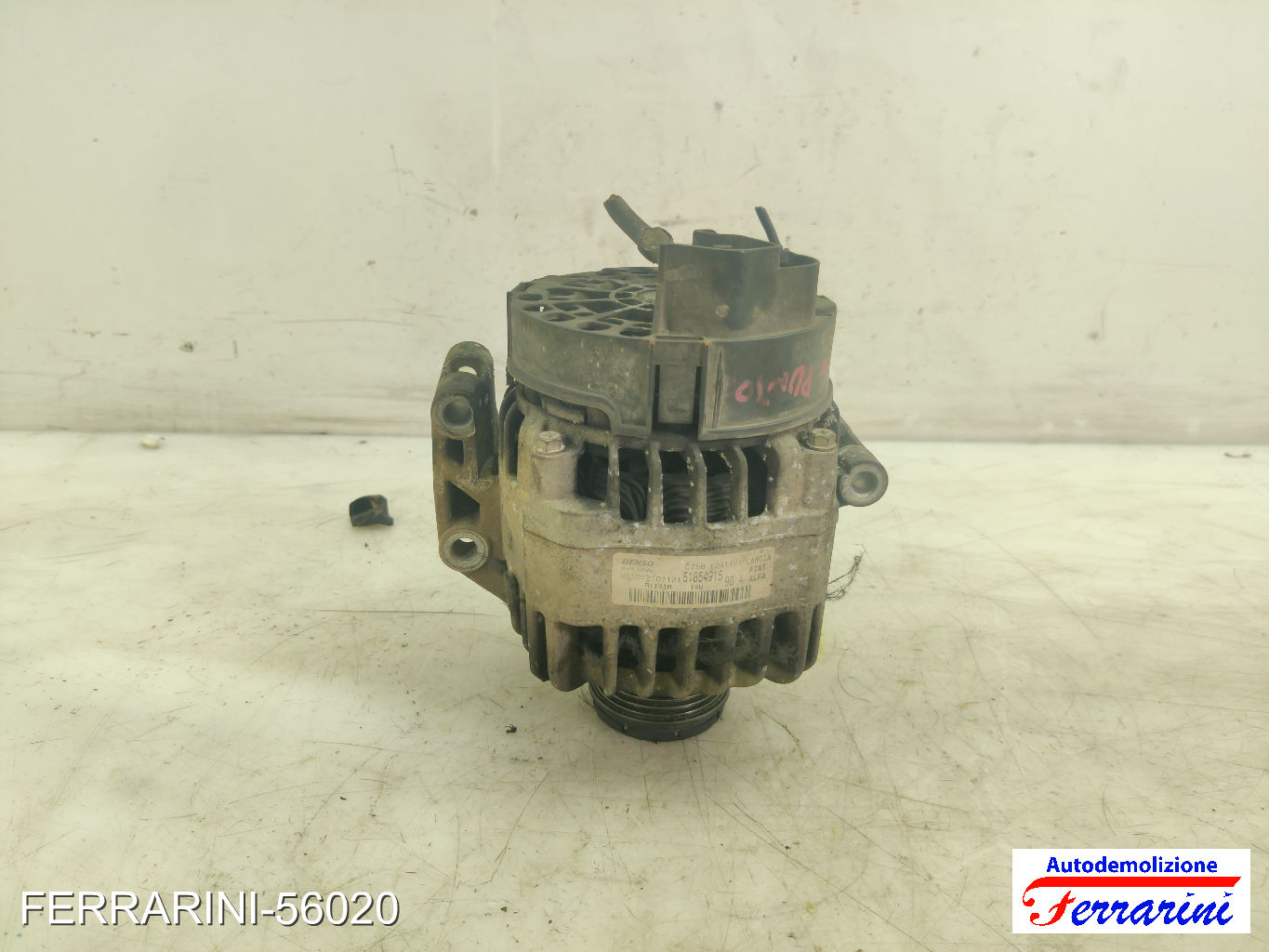 Alternatore FIAT GRANDE PUNTO 199 1.3 D MULTIJET 2005-2013 51854915, 51854910