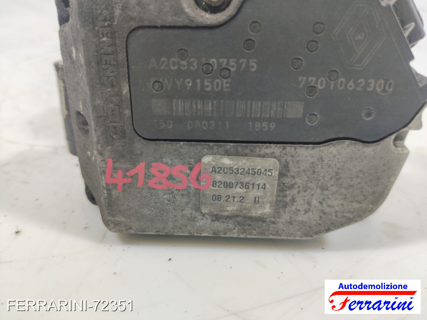 Corpo Farfallato RENAULT SCENIC 2 JM0/1 1.9 DCI 2005-2008 8200736114, 7701057074 6