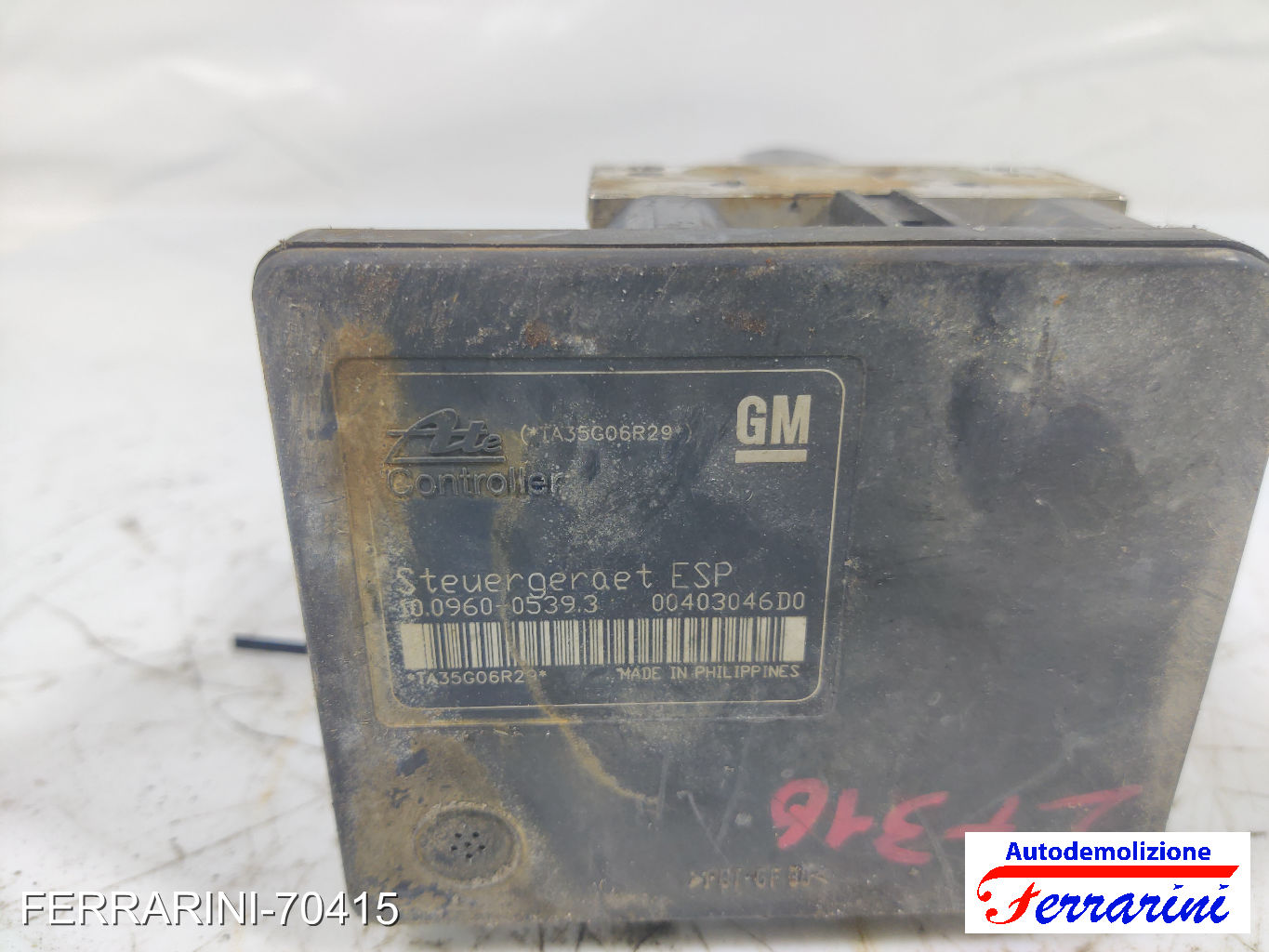 Centralina Pompa Abs OPEL ASTRA H A04 1.7 CDTI 2004-2010 13213610, TA35G06R29