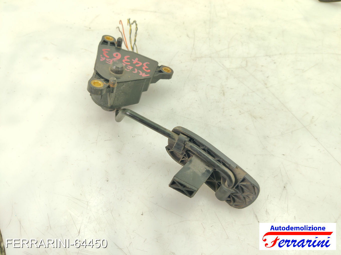 Pedale Acceleratore NISSAN MICRA 3 K12 1.2 16V 2003-2010 18002AX700, 1943C 7