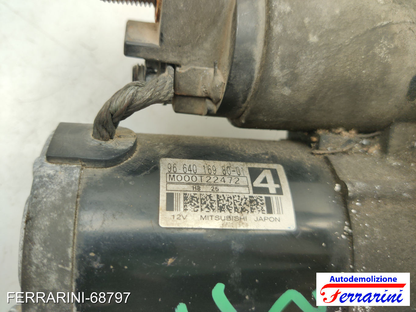 Motorino Avviamento CITROEN BERLINGO M 1.9 D 70 1999-2011 5802FG, 9664016980 10