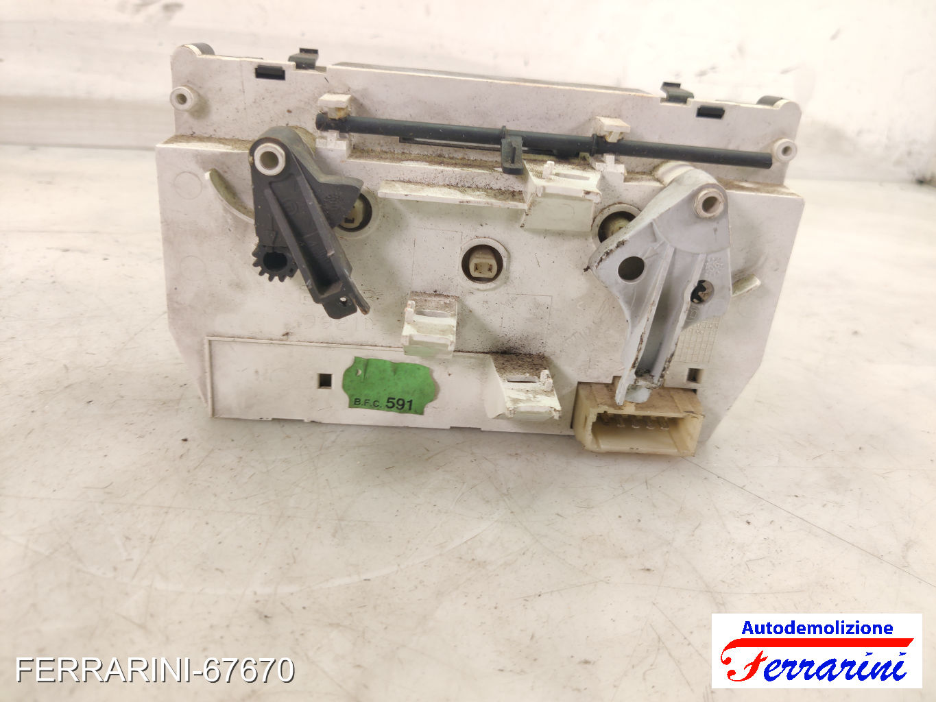 Tastiera Clima CITROEN C3 1 FC, FN 2002-2009 anteriore, frontale 9624675377 8