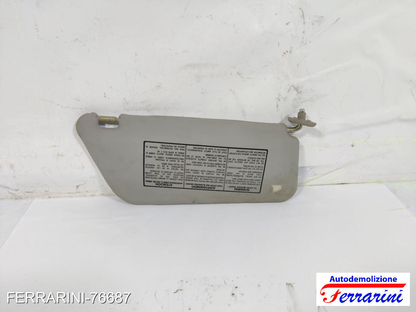Aletta Parasole DAEWOO MATIZ M100, M150 1998-2002 sinistro, sx 96279932