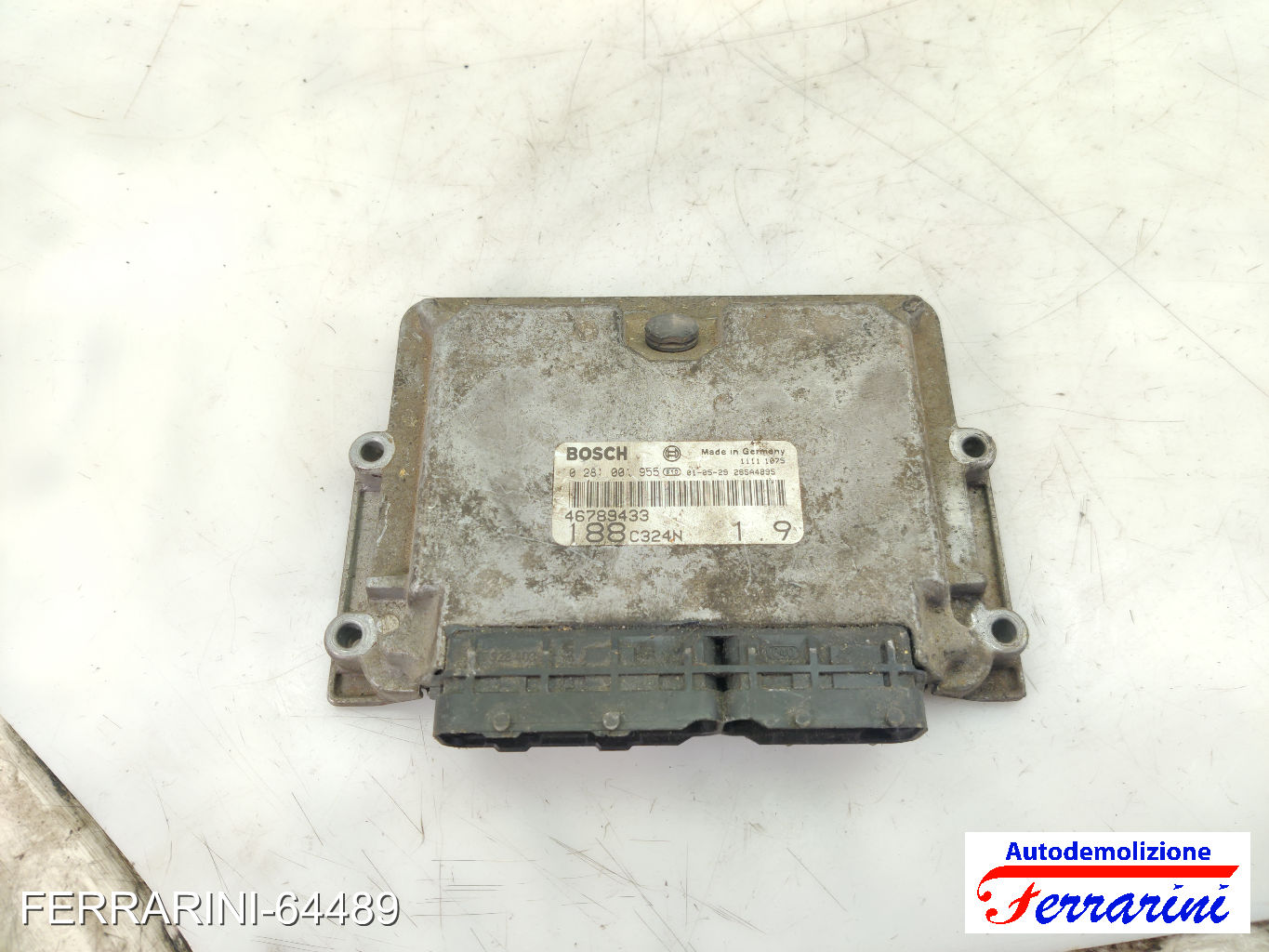 Centralina Motore FIAT PUNTO 188 1.9 JTD 80 1999-2012 46789433, 0281001955