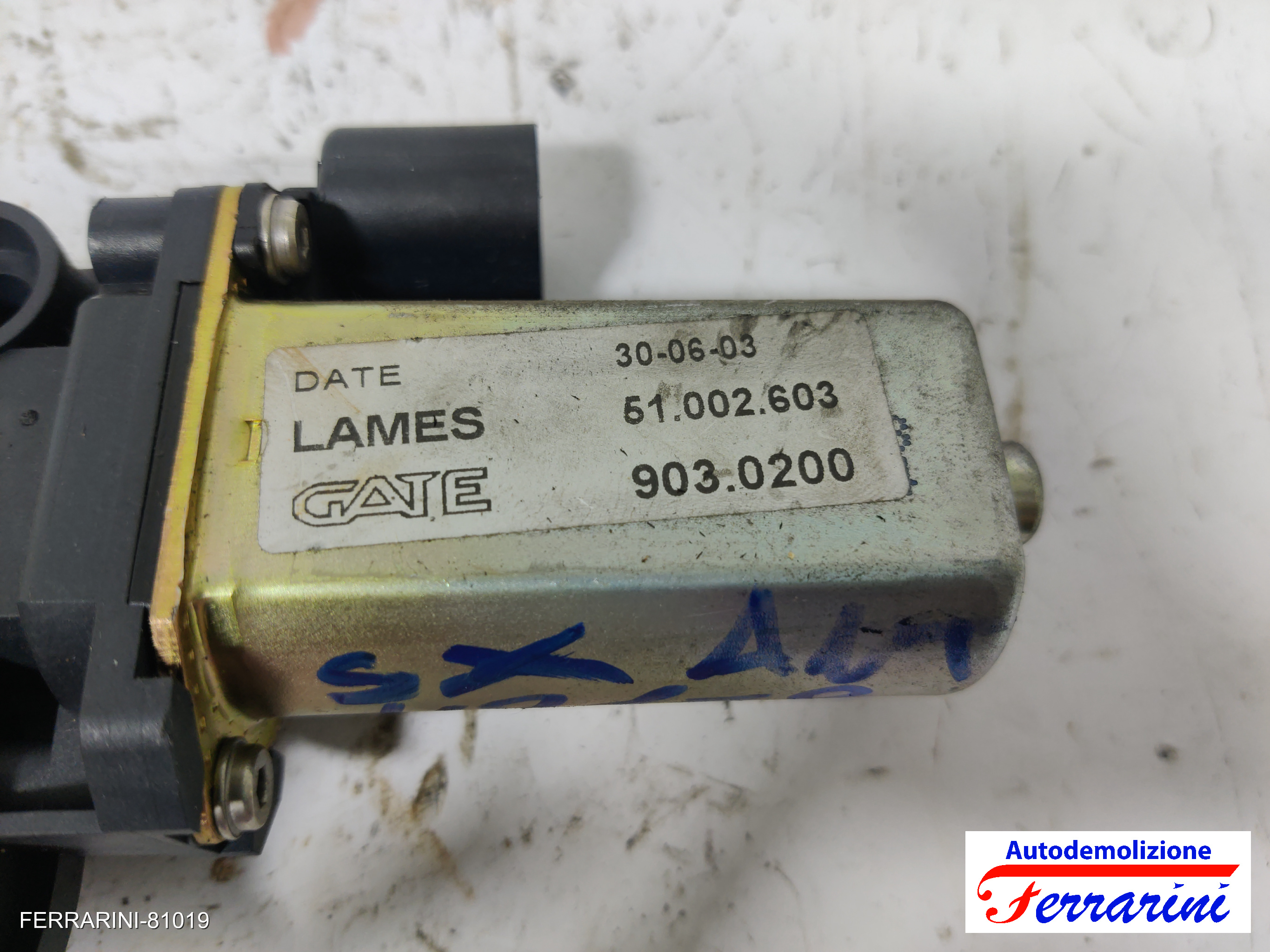 Motorino Alzavetro LANCIA YPSILON 843 1.2 2003-2011