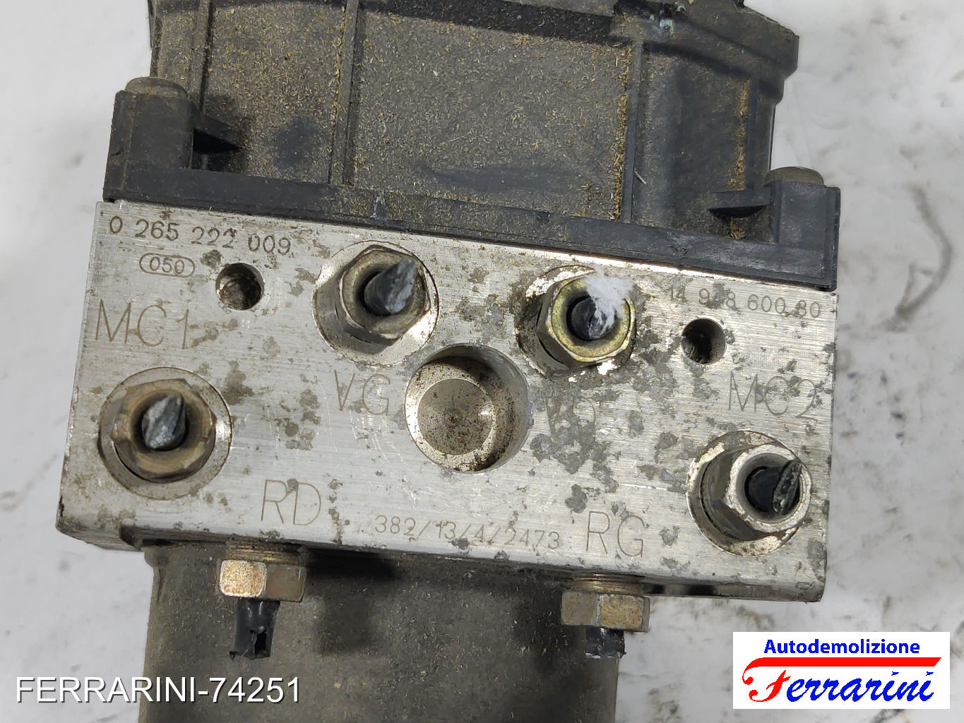 Centralina Pompa Abs FIAT ULYSSE 179 2.0 JTD 2002-2006 1494860080, 0265222009