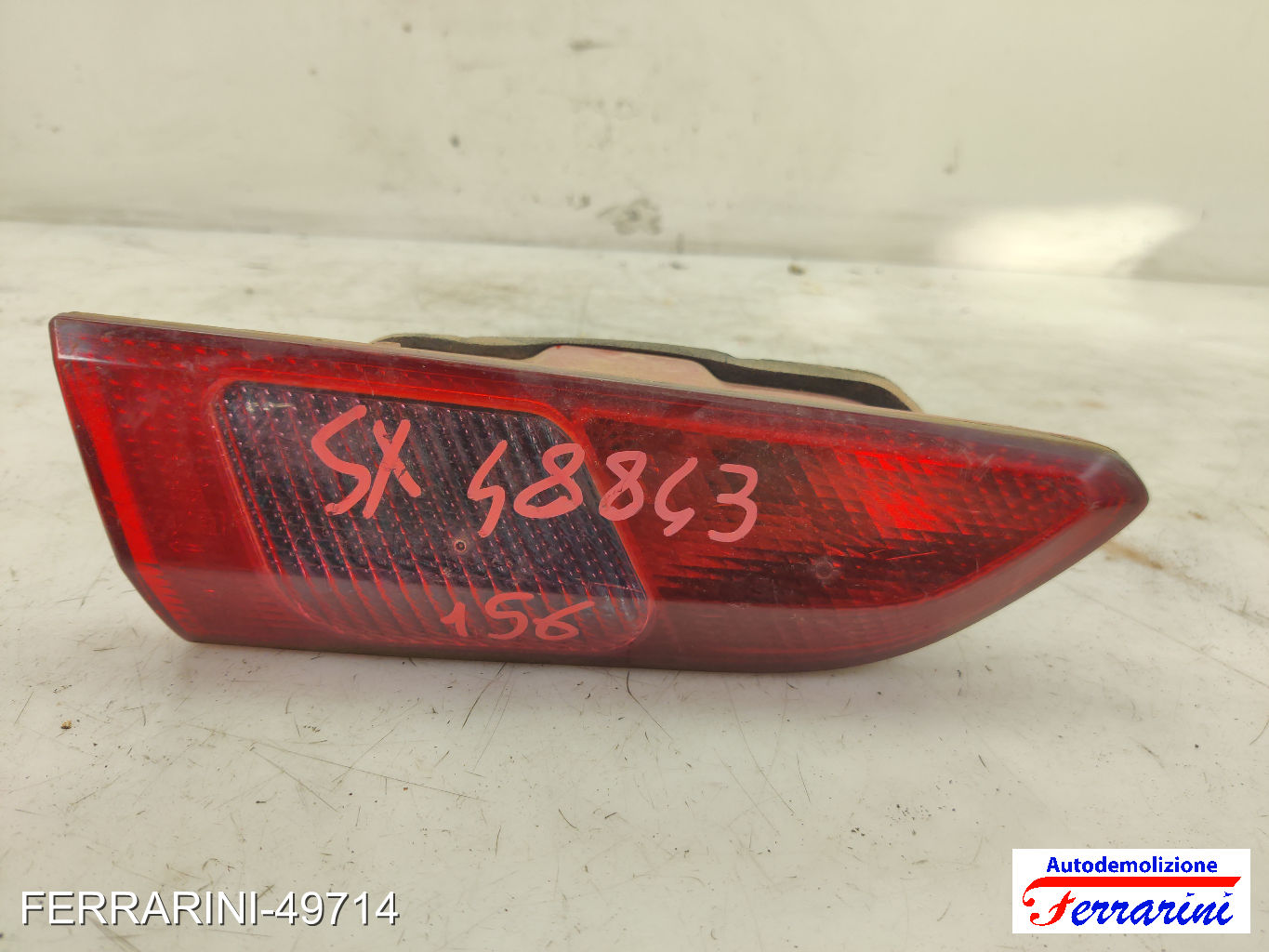 INTERNA Fanalino Stop Posteriore ALFA ROMEO 156 SW 932 2001-2006 sinistro, sx 12