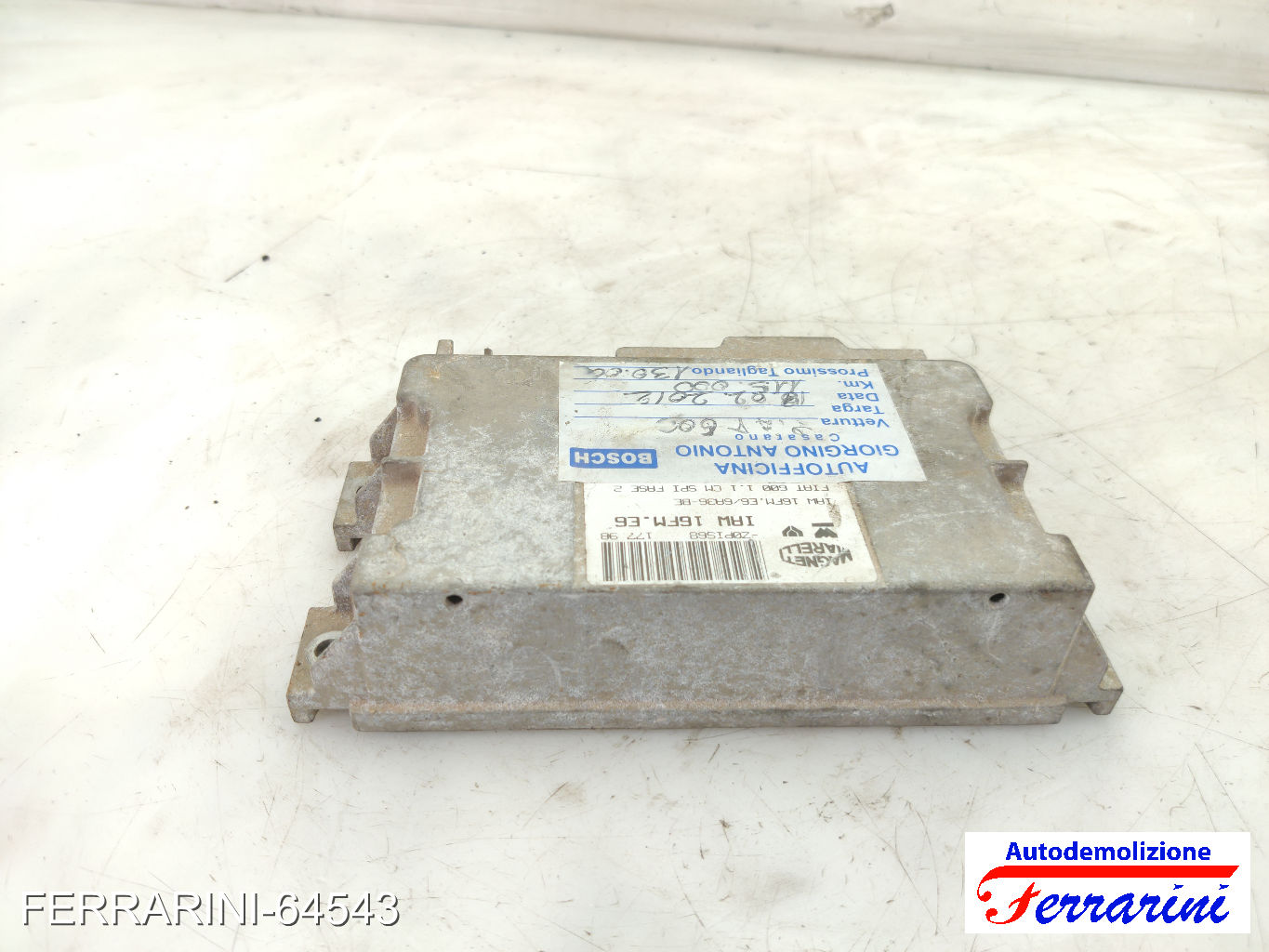 Centralina Motore FIAT SEICENTO 600 187 1.1 1998-2010 IAW16FME6, ZOPIS68
