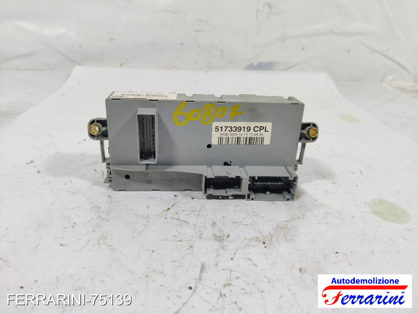 Fusibiliera Scatola Fusibili Body Computer LANCIA YPSILON 843 1.2 2003-2011 10