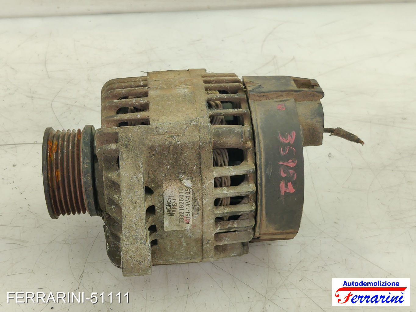 Alternatore FIAT DOBLO 223 1.9 D 2001-2023 63321826010, 16782213, 46544329