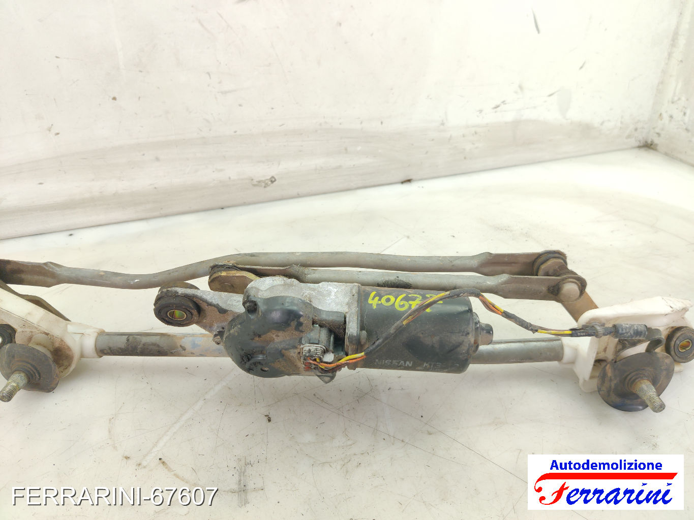 Spazzacqua Motorino Tergicristallo NISSAN MICRA 3 K12 2003-2010 anteriore 12