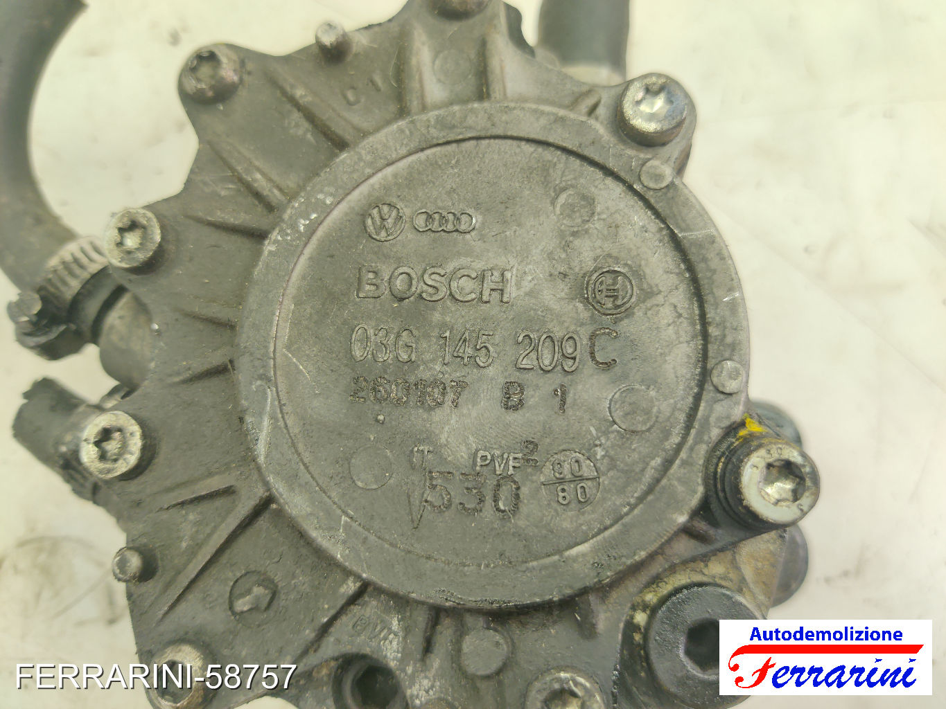 Pompe Vuoto Depressore AUDI A3 8P1 2.0 TDI 16V 2003-2012 03G145209, 03G145209C 9